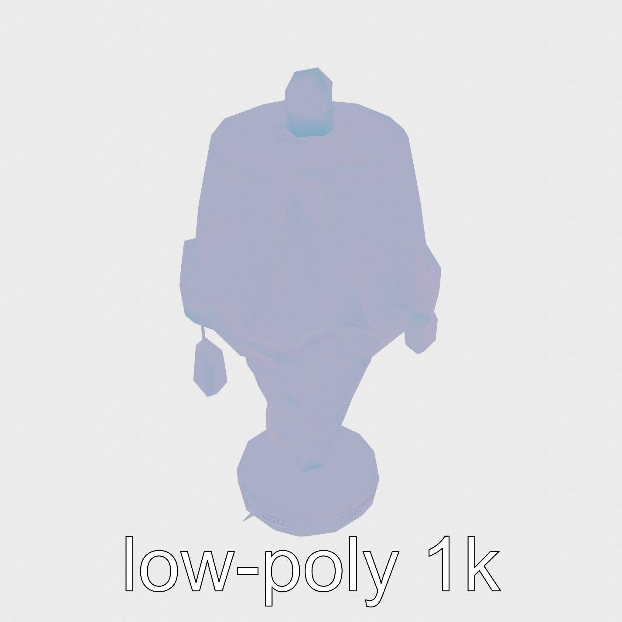 Ice Cream Cone Lamp Toy Style with Dripping Syrup Pendants Low-poly 3D model_26