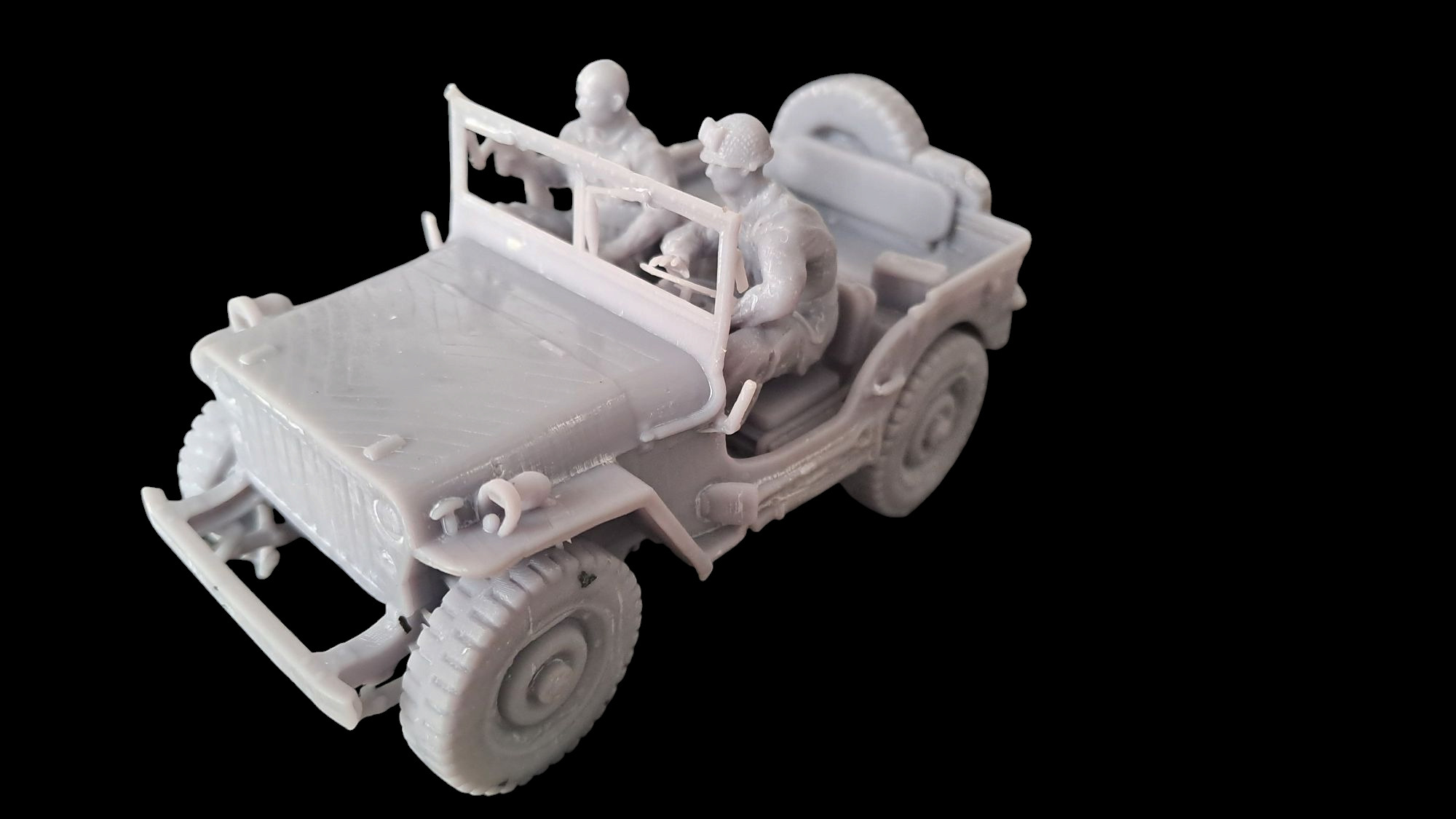 WW2 JEEP WILLY AND AMERICAN PARATROOPER 101 3D print model_5