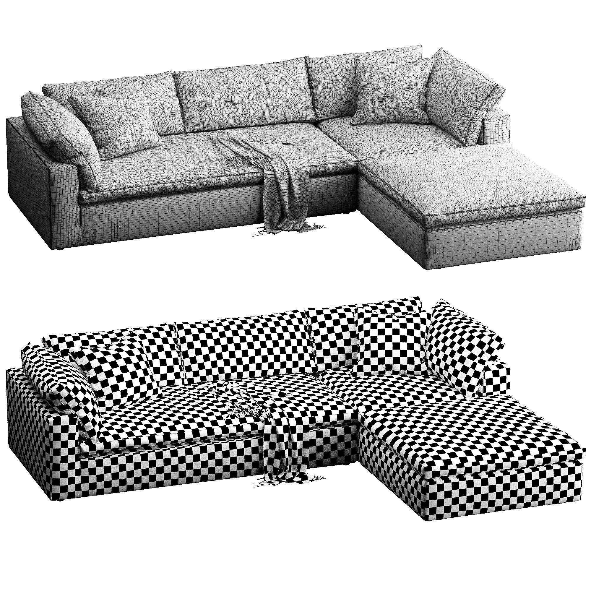 Restoration Hardware Cloud 3D model_7