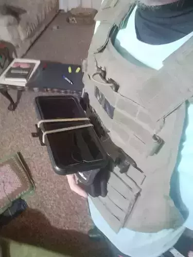 Custom Universal Simple MOLLE Phone Chest Mount ATAK 3D print model