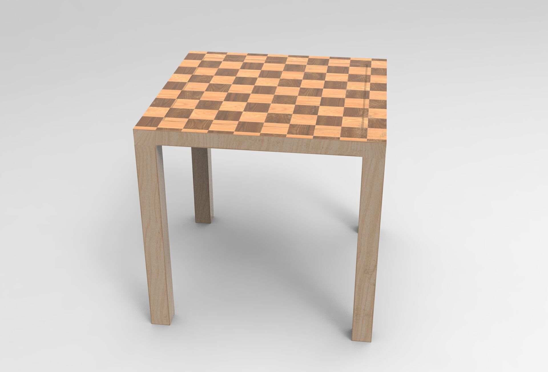 Uha Side Table Low-poly 3D model_1