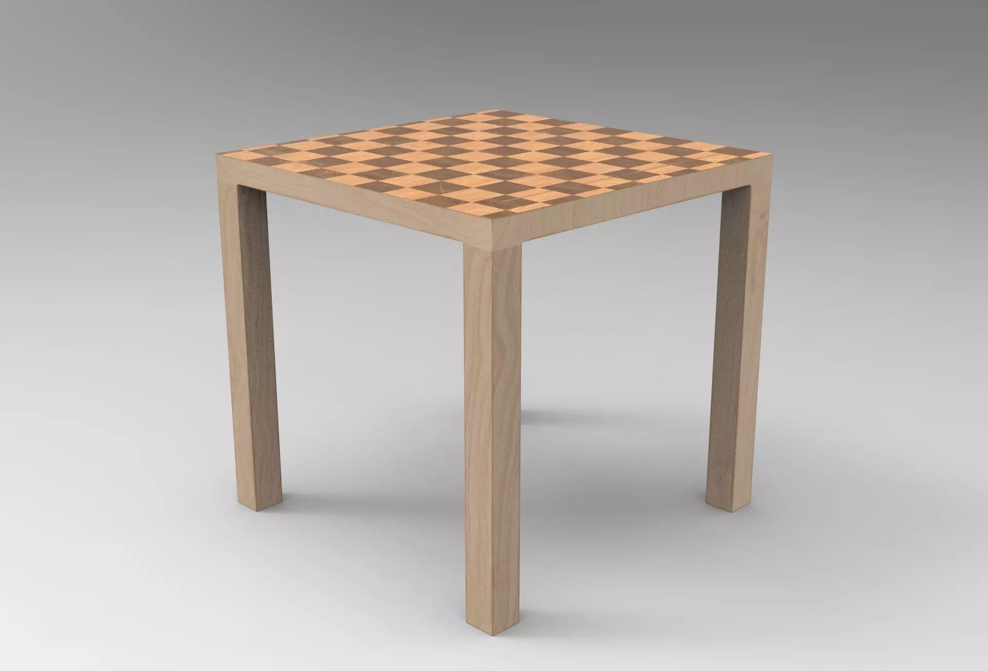 Uha Side Table Low-poly 3D model_0