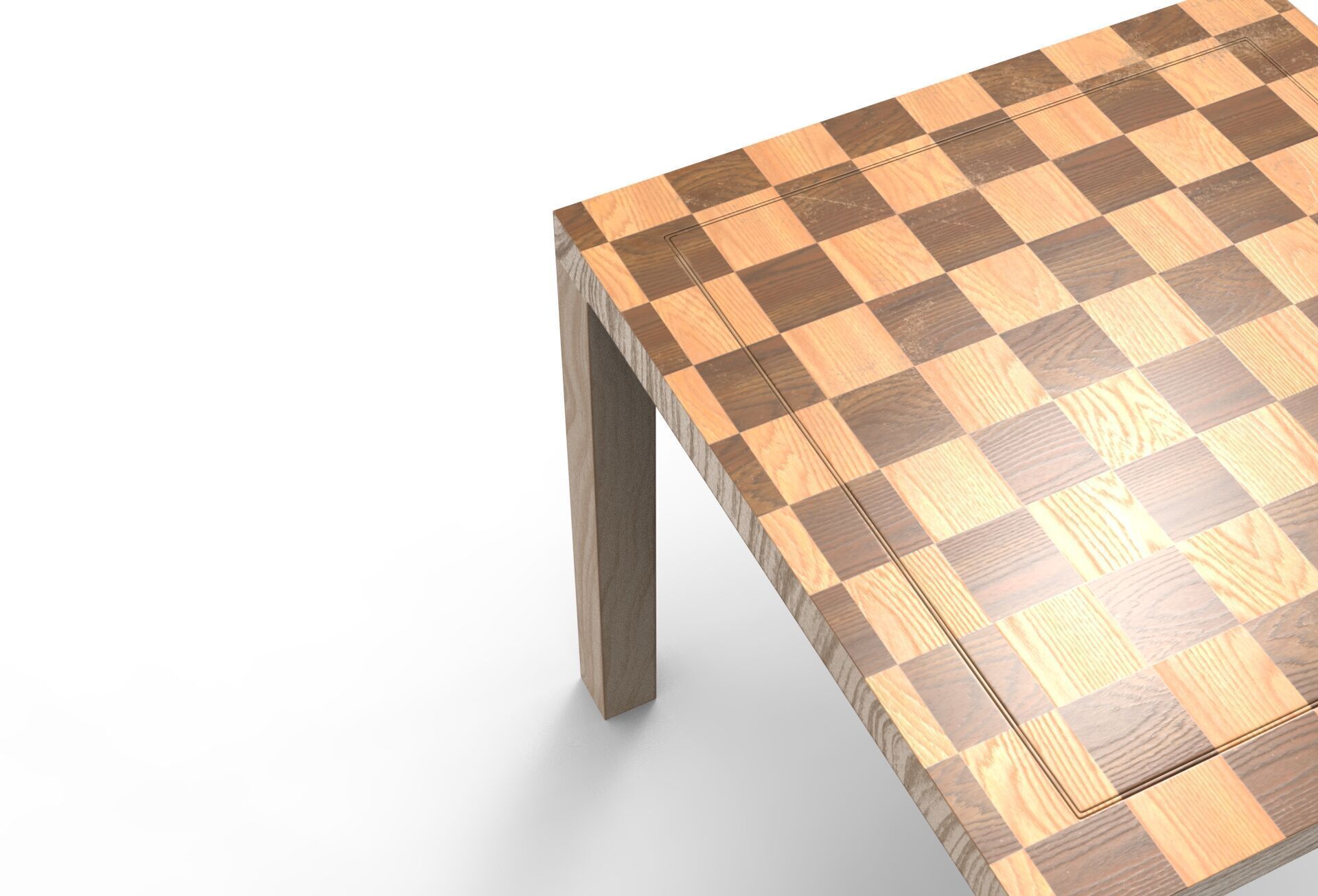 Uha Side Table Low-poly 3D model_3