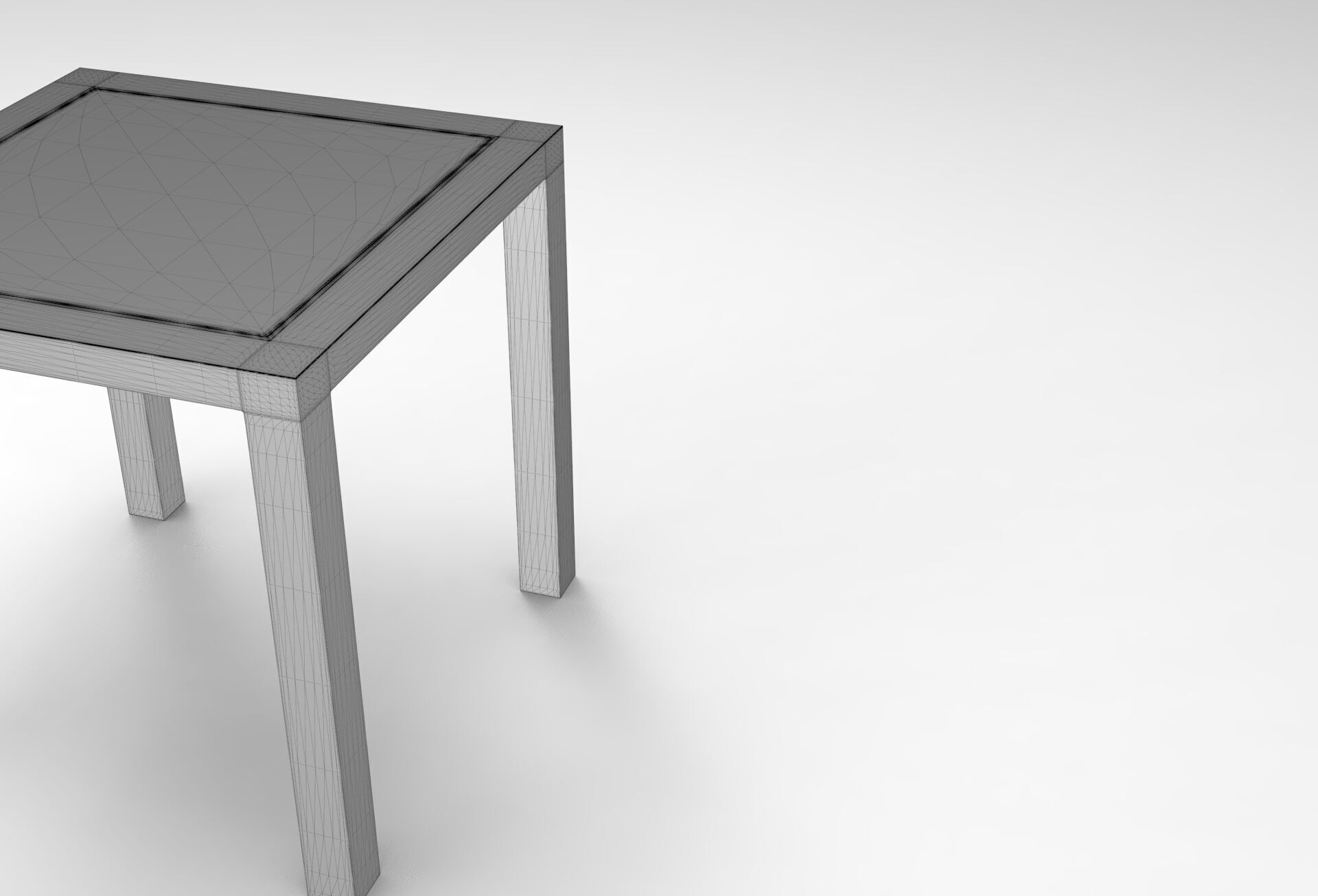 Uha Side Table Low-poly 3D model_6