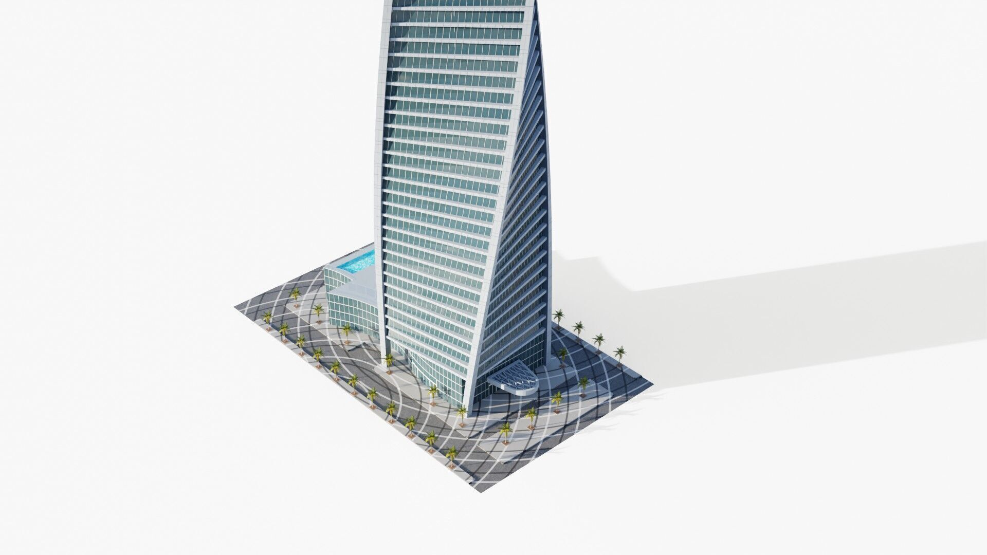 Al Majdoul Tower - saudi arabia 3D model_6