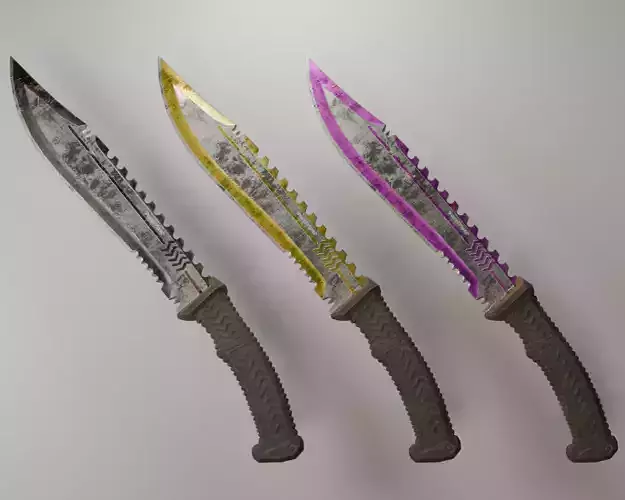 Realistic Game-ready Battle Knife