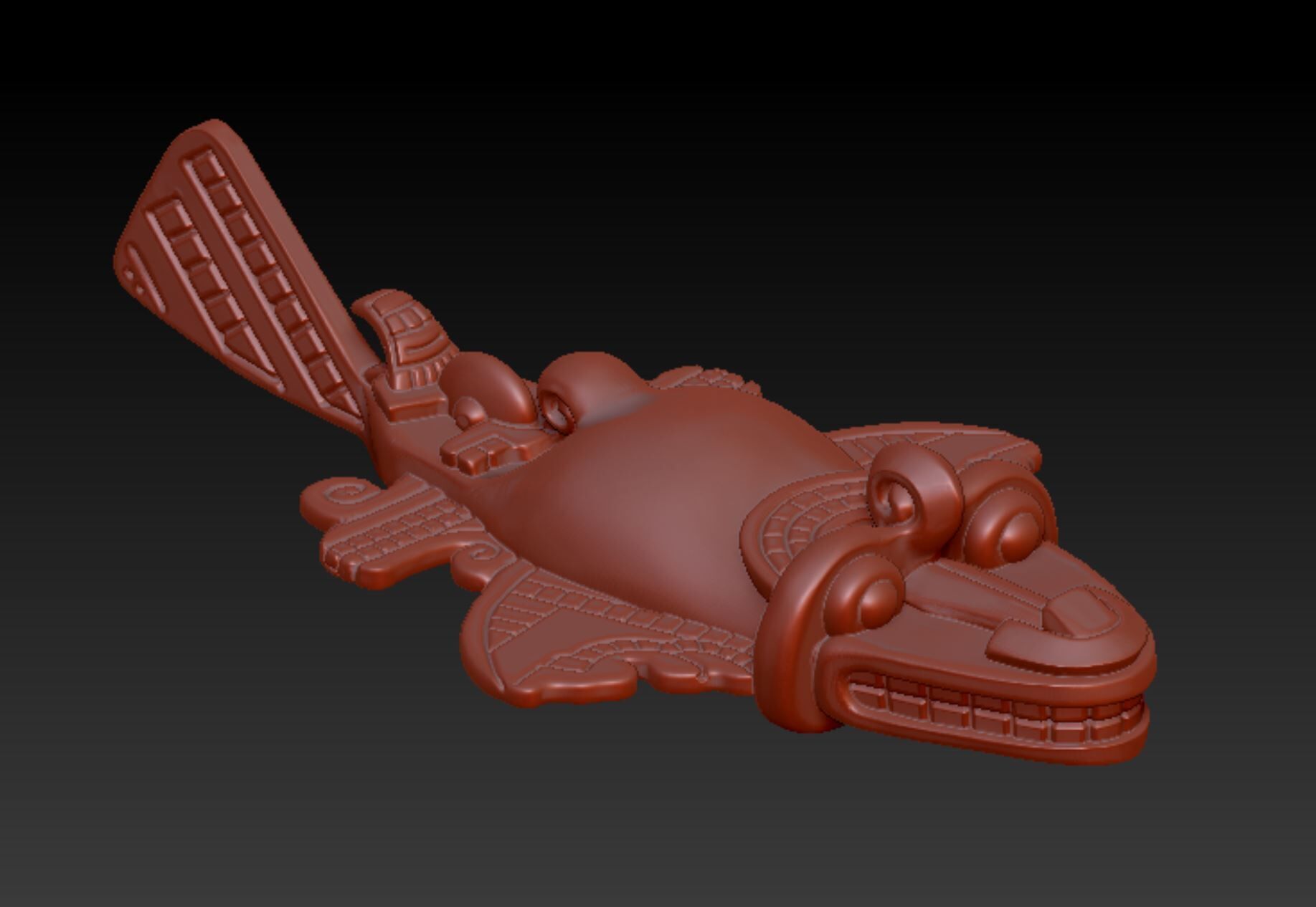 Inca Plane Set x4 Planes 3D print model_6