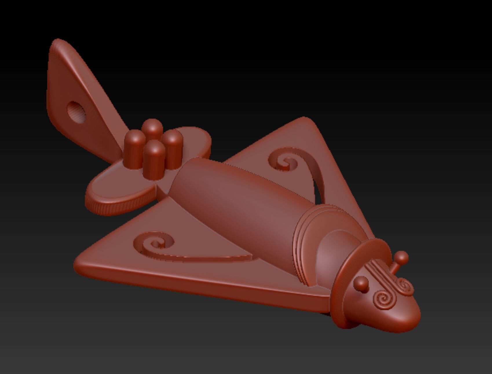 Inca Plane Set x4 Planes 3D print model_5