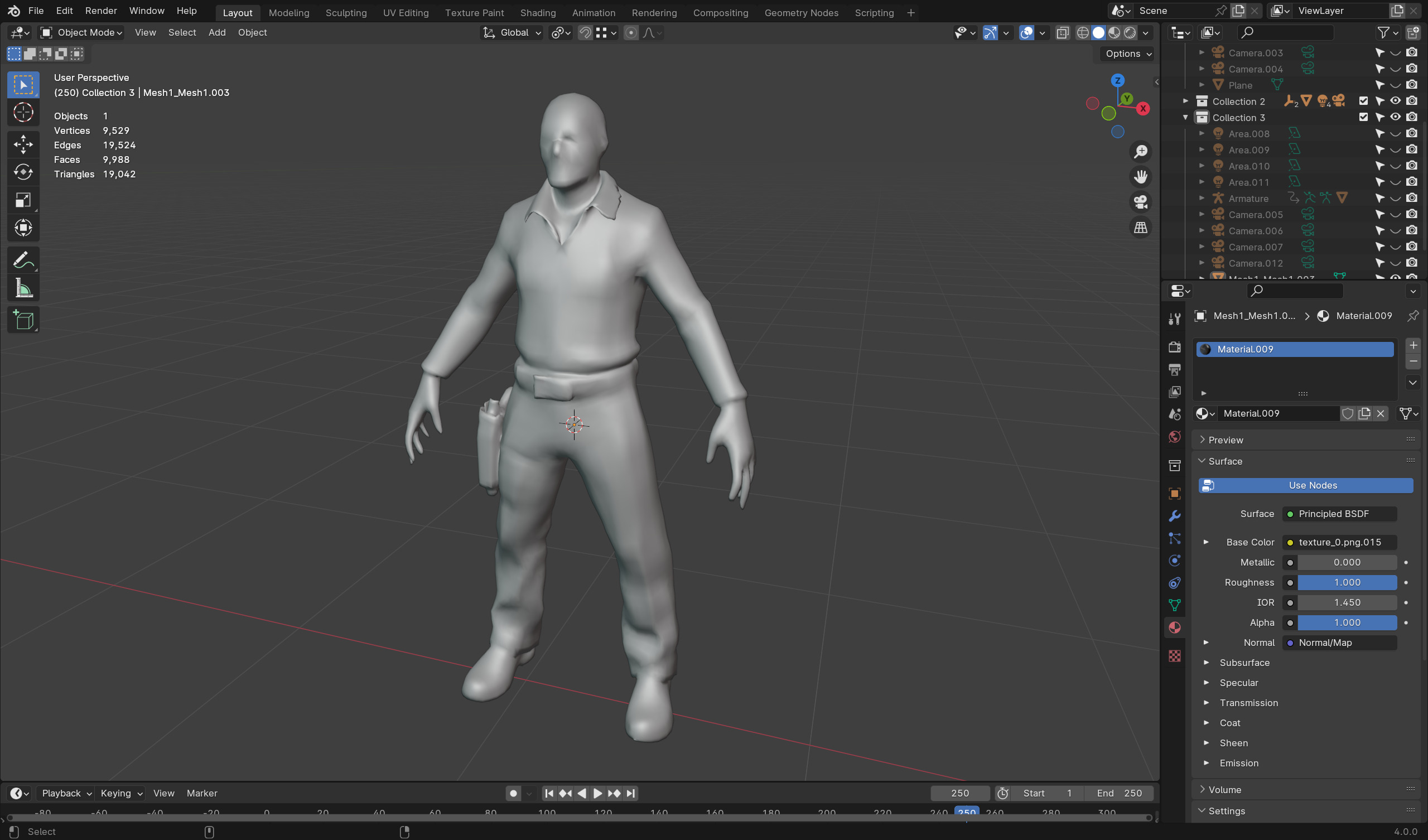 Zombie Mechanic - Game Ready Rigged 36 Animations Low-poly 3D model_6