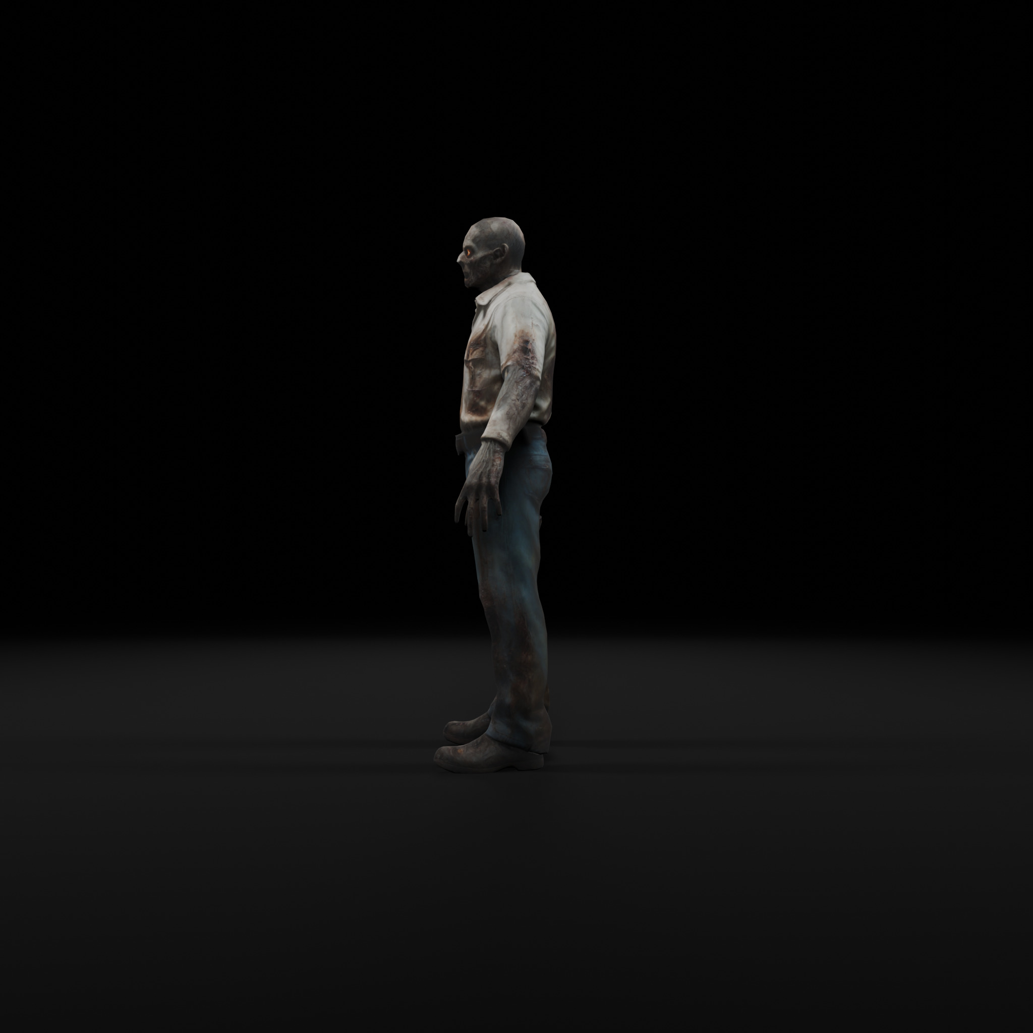 Zombie Mechanic - Game Ready Rigged 36 Animations Low-poly 3D model_2