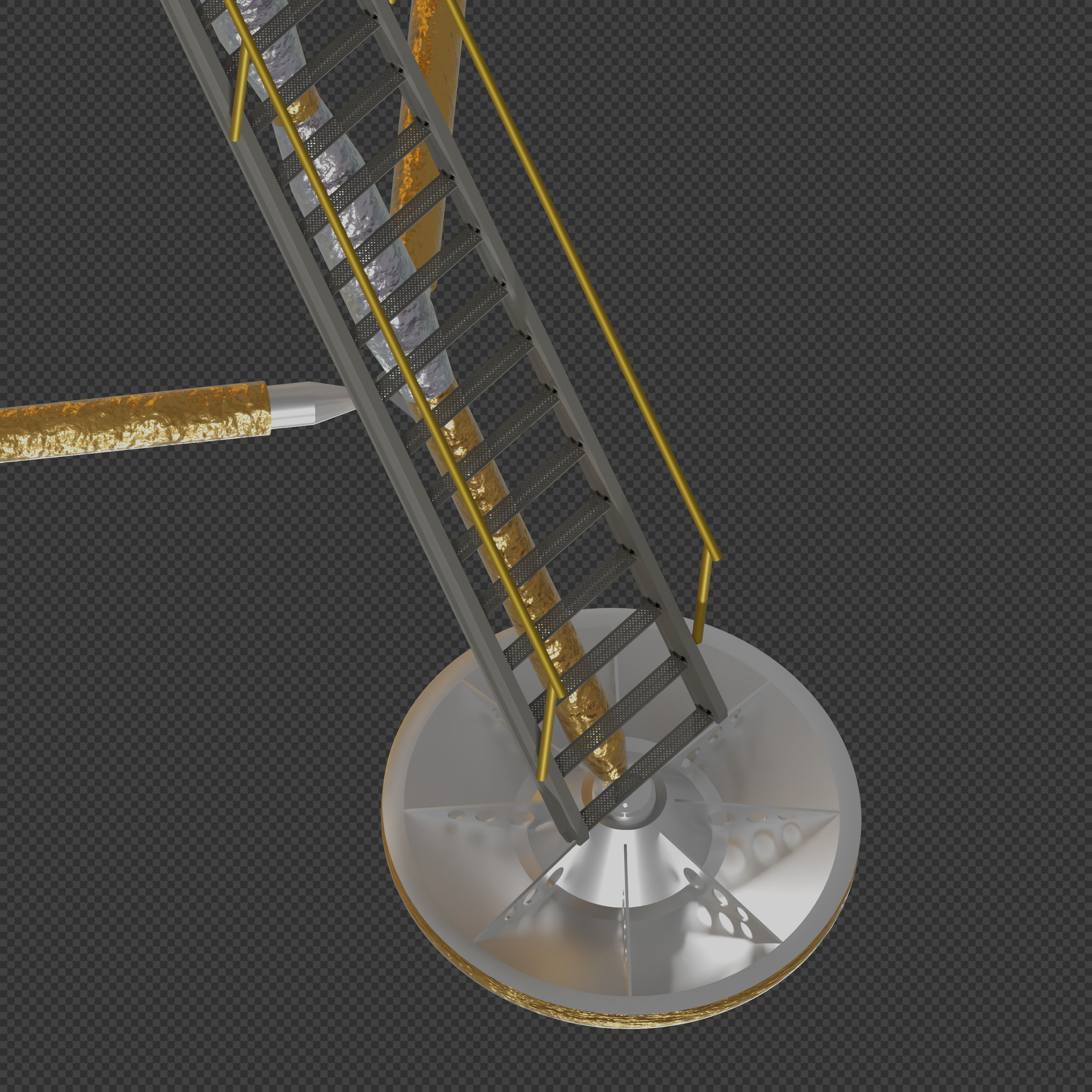 First Lunar Outpost Piloted Lander 3D model_8