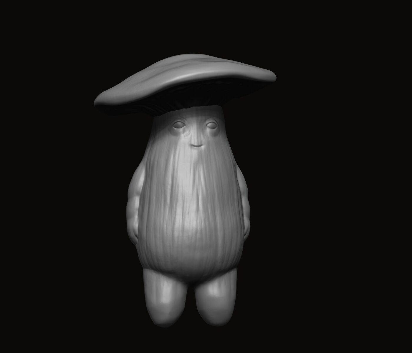 Mushroom Figure Pendant - Statue 3D print model_17