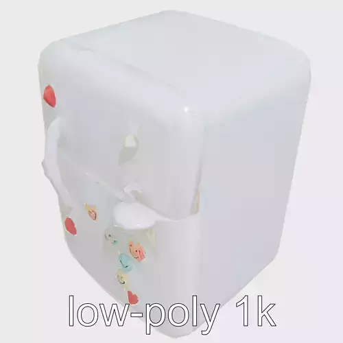 Miniature Playful Fridge with Soft Curves