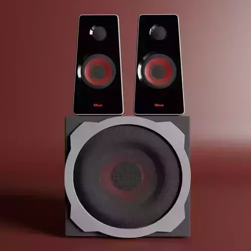 Thrust GXT38 speaker set 3D model