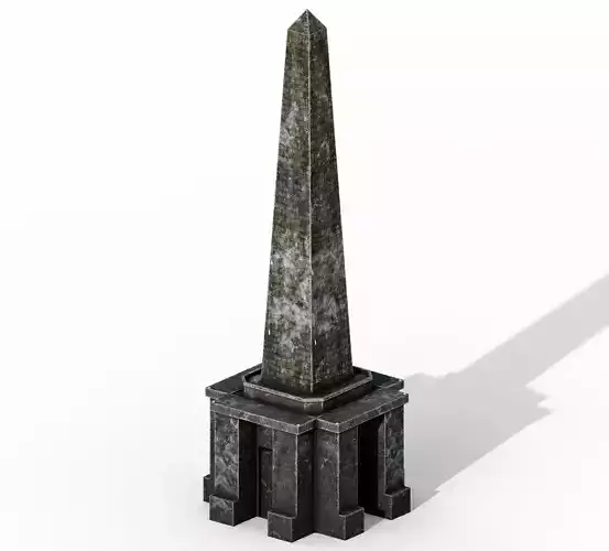 Stoodley Pike Low-poly 3D model