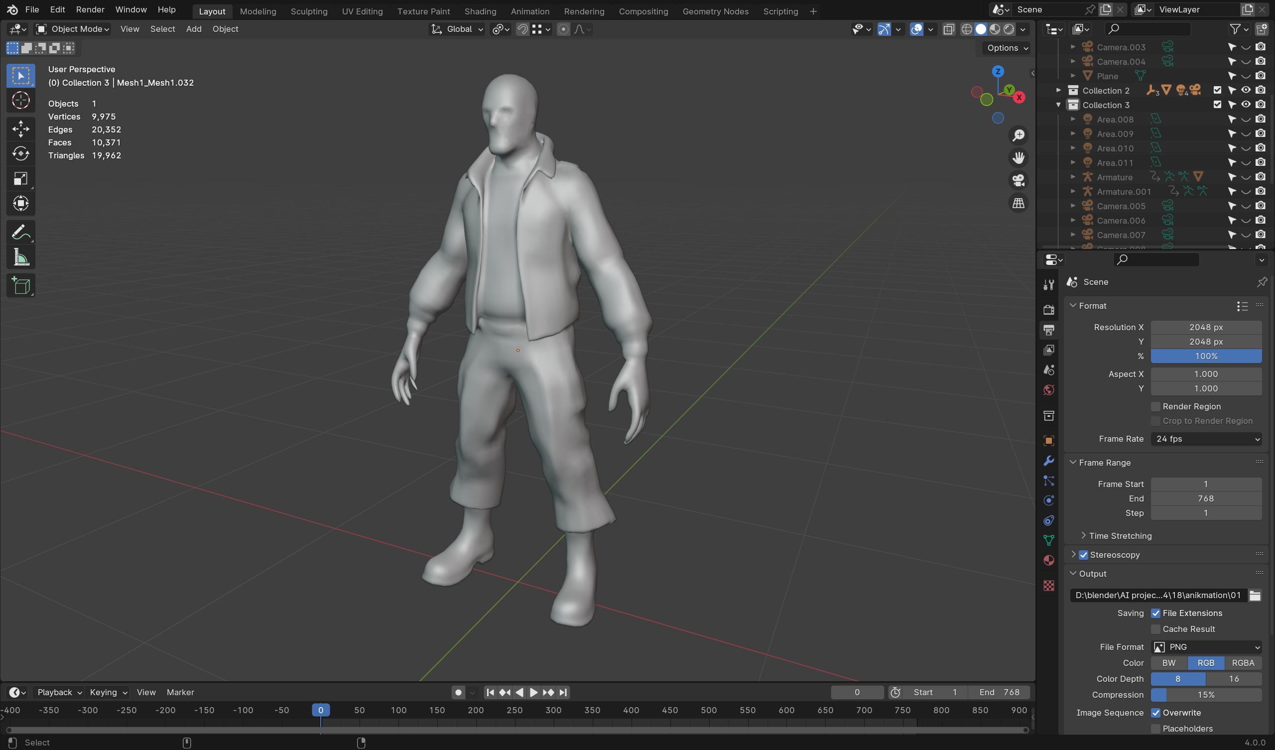 Zombie Soldier - Game Ready Rigged 36 Animations Low-poly 3D model_6