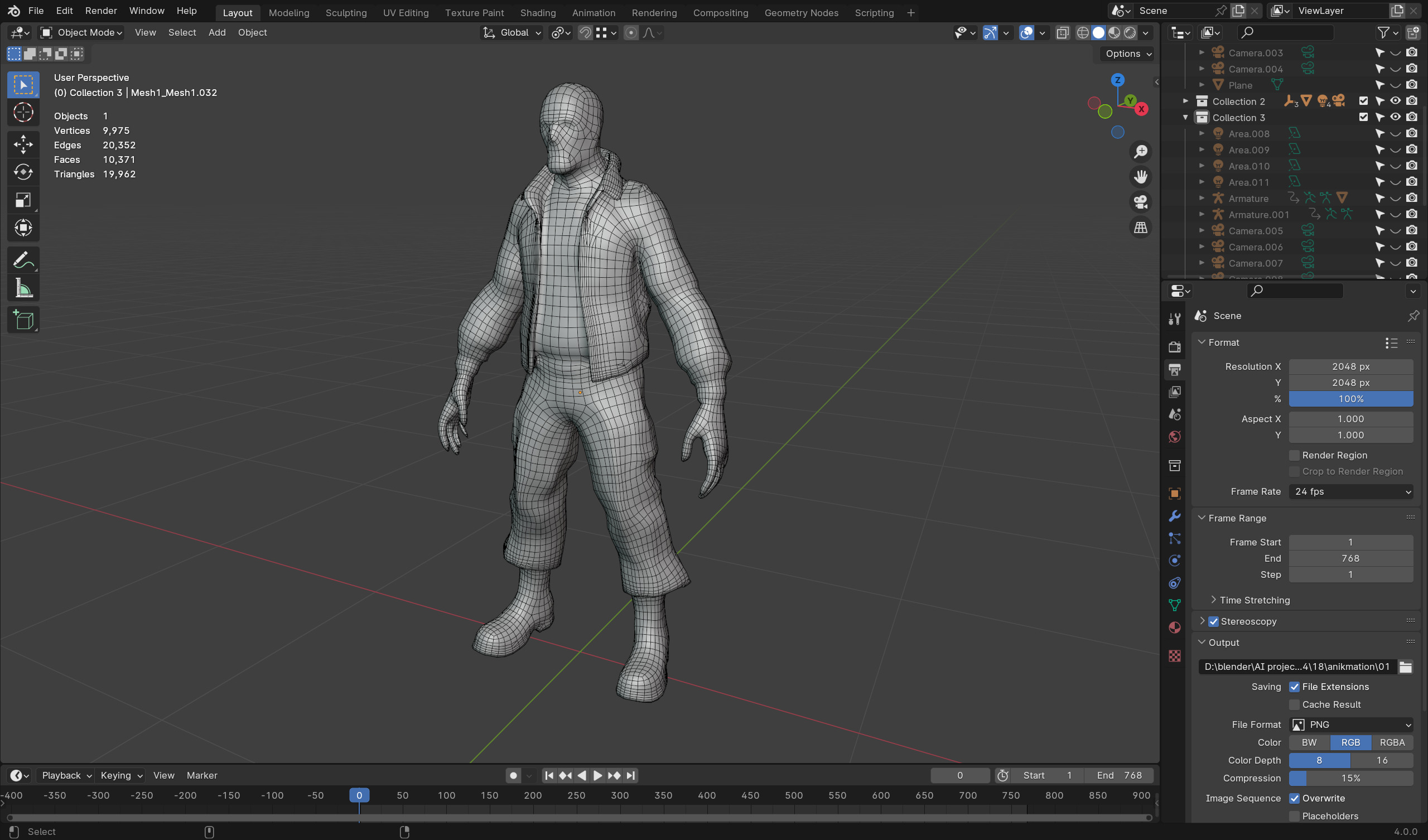 Zombie Soldier - Game Ready Rigged 36 Animations Low-poly 3D model_7