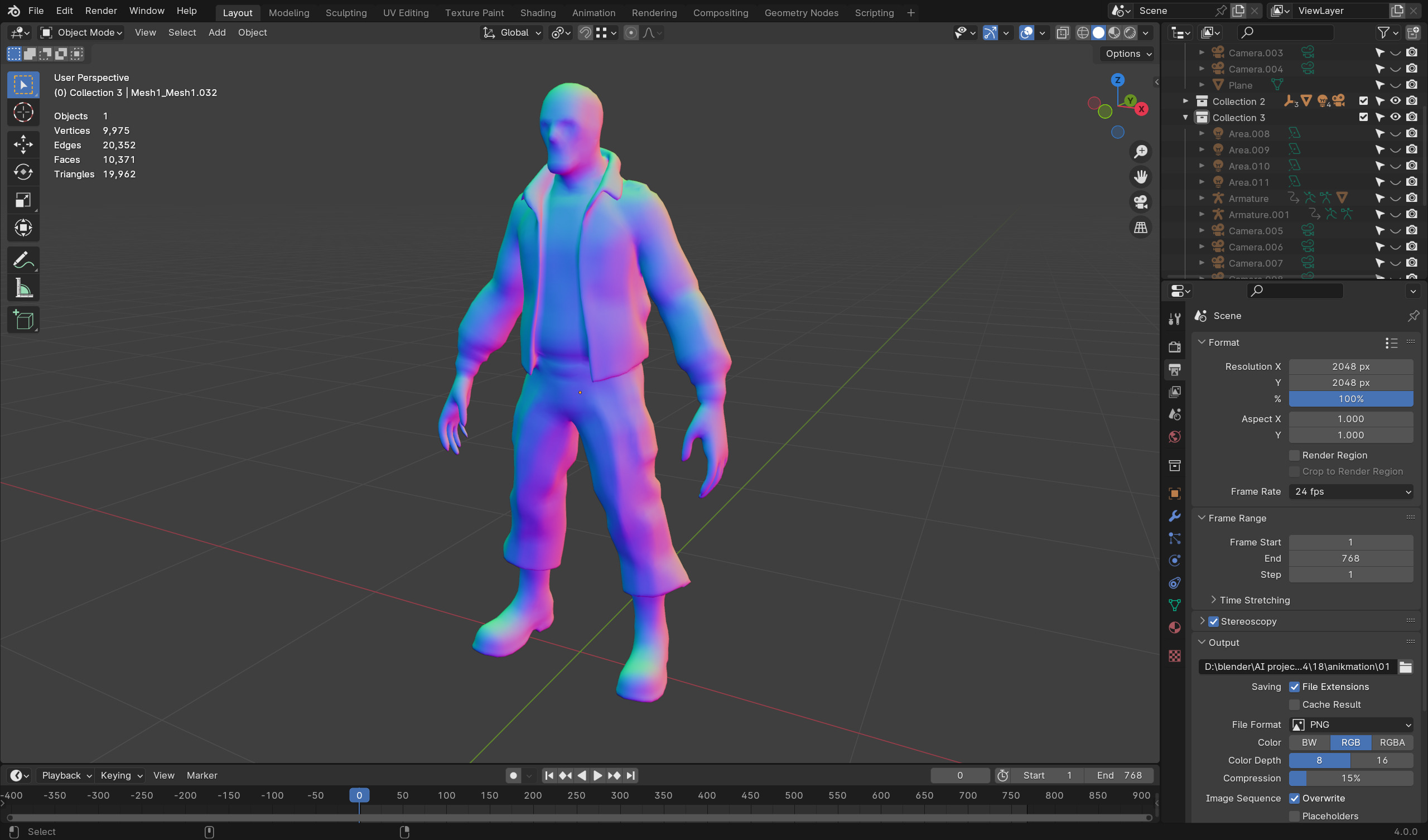 Zombie Soldier - Game Ready Rigged 36 Animations Low-poly 3D model_8