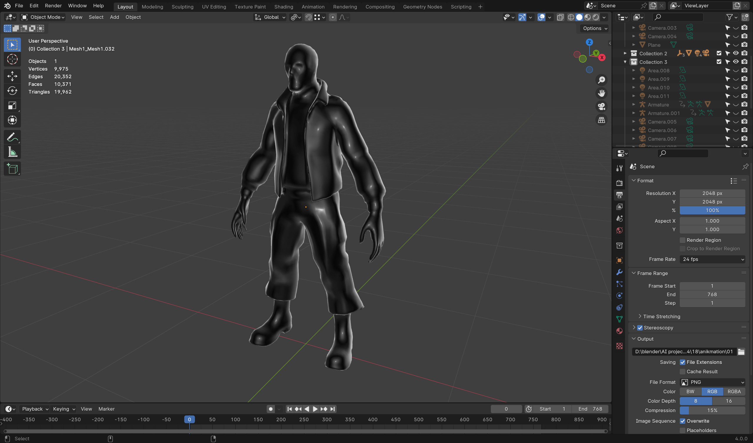 Zombie Soldier - Game Ready Rigged 36 Animations Low-poly 3D model_9