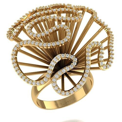 Flower ring Free 3D print model