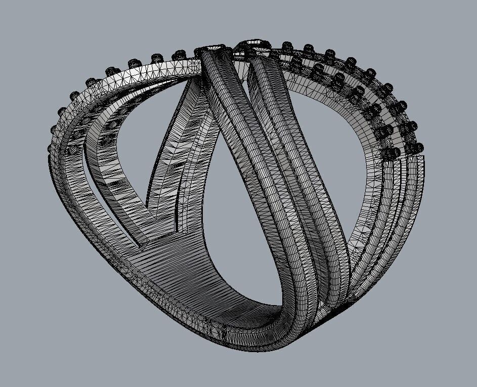 Fashion Diamond Ring 3D print model_22