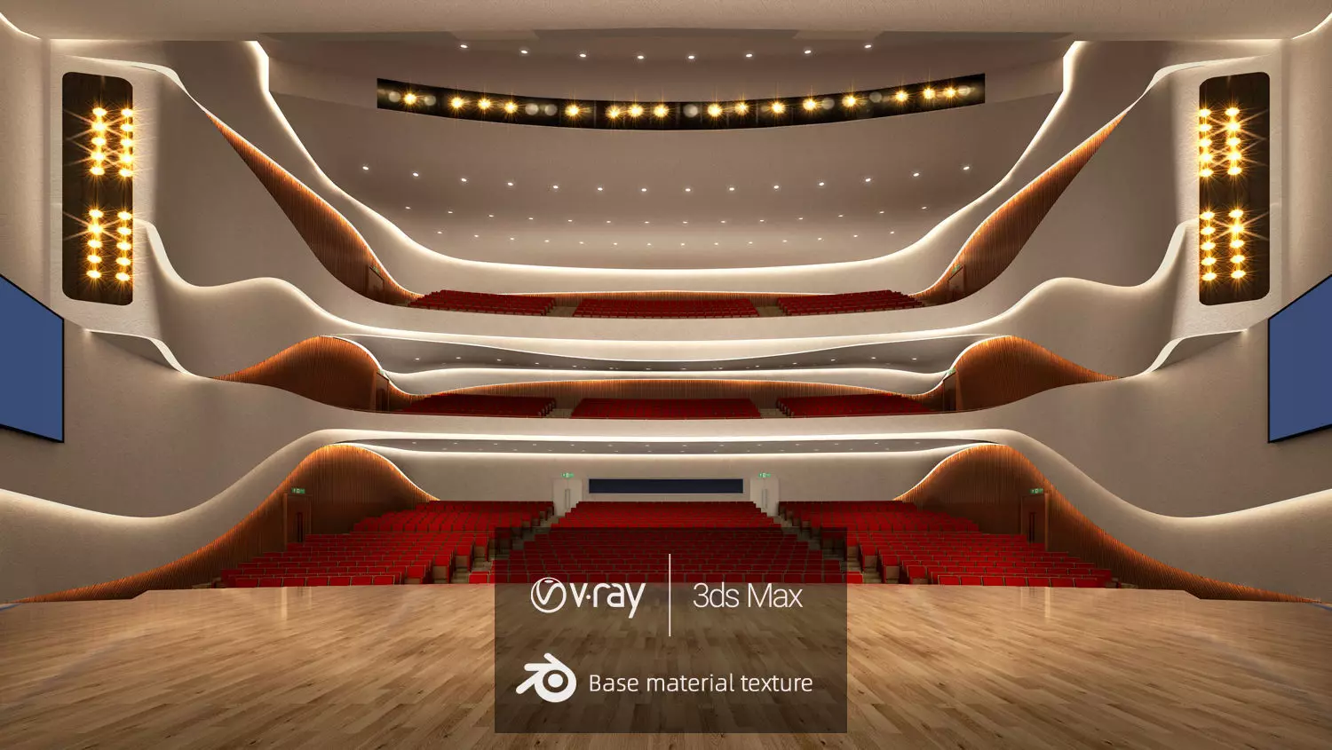 Opera Hall - Theater - Conference Hall - ID 001 3D model