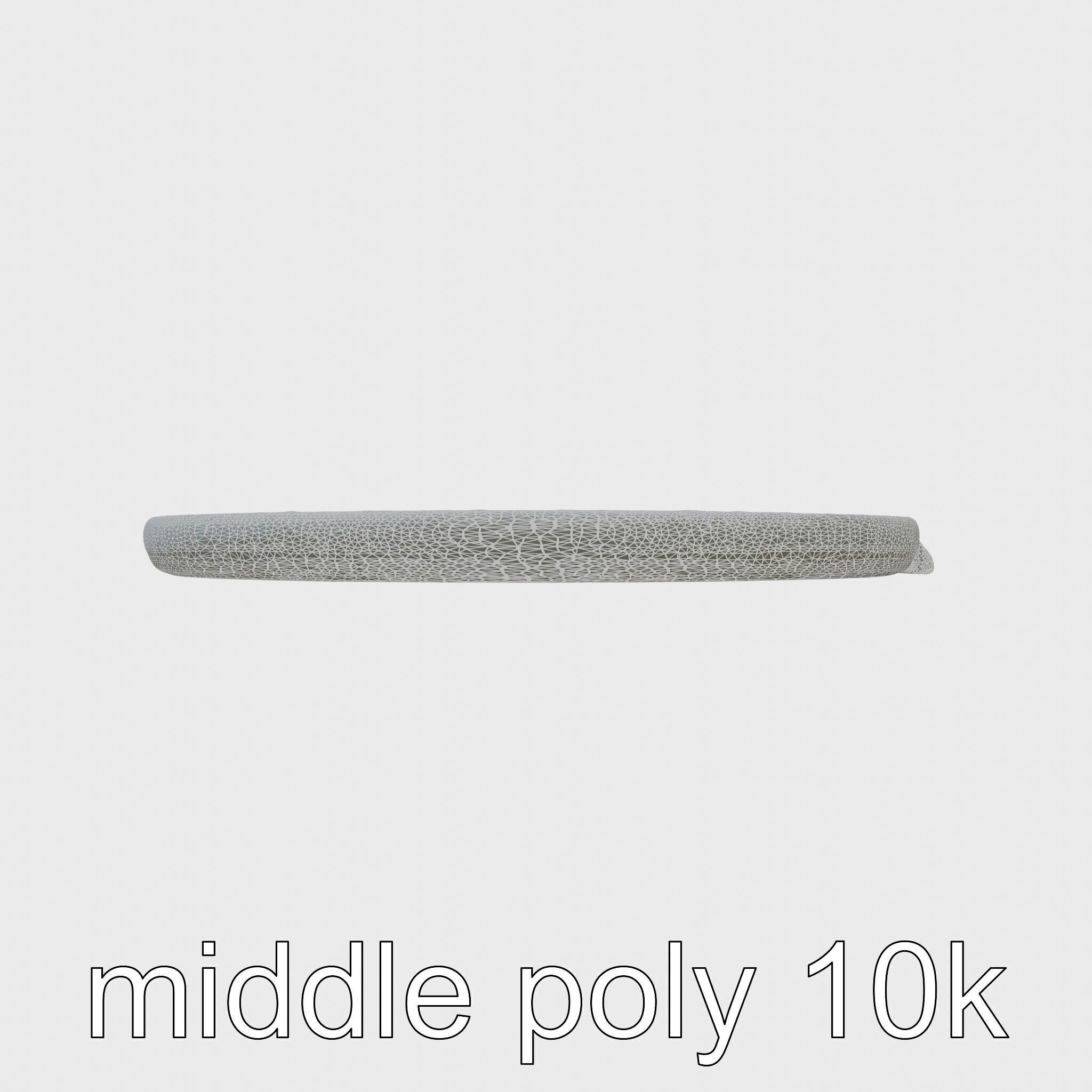 Round Multicolored Pattern Rug 3D Model Low-poly 3D model_9