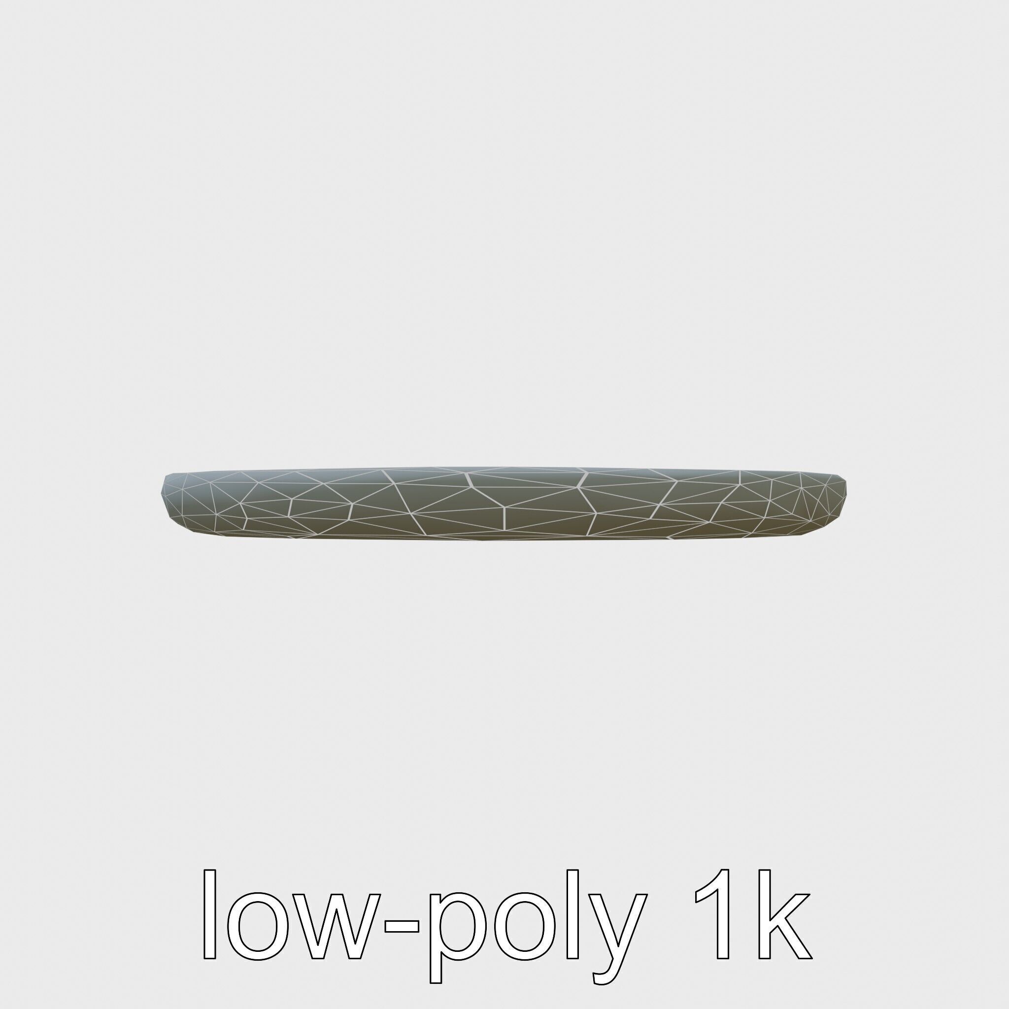 Round Multicolored Pattern Rug 3D Model Low-poly 3D model_6