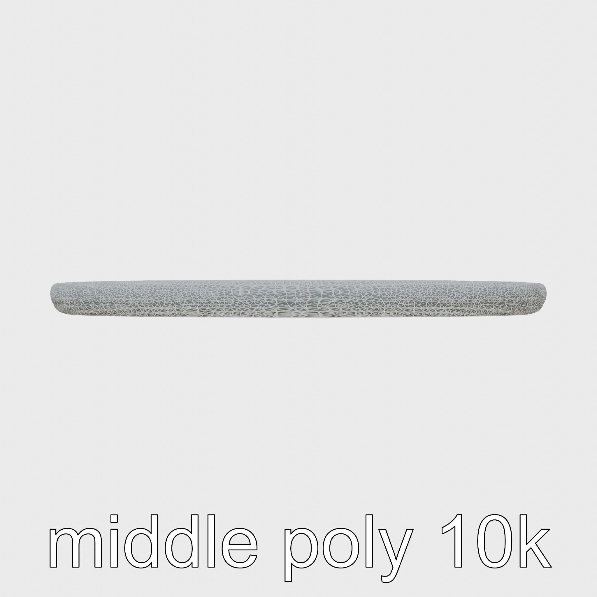 Round Multicolored Pattern Rug 3D Model Low-poly 3D model_16