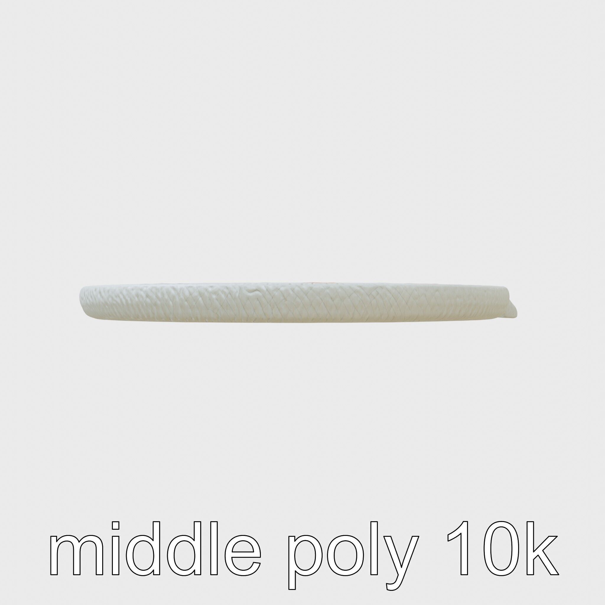 Round Multicolored Pattern Rug 3D Model Low-poly 3D model_5