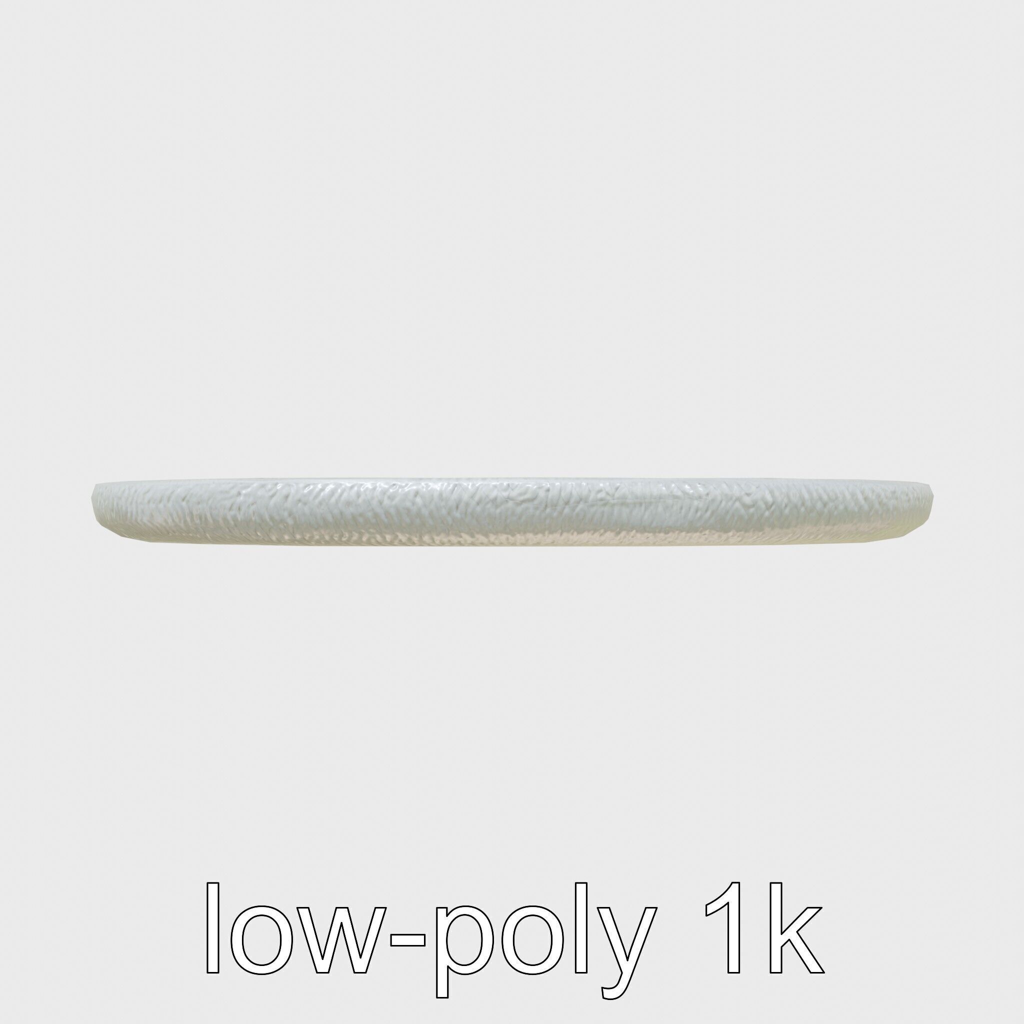 Round Multicolored Pattern Rug 3D Model Low-poly 3D model_15