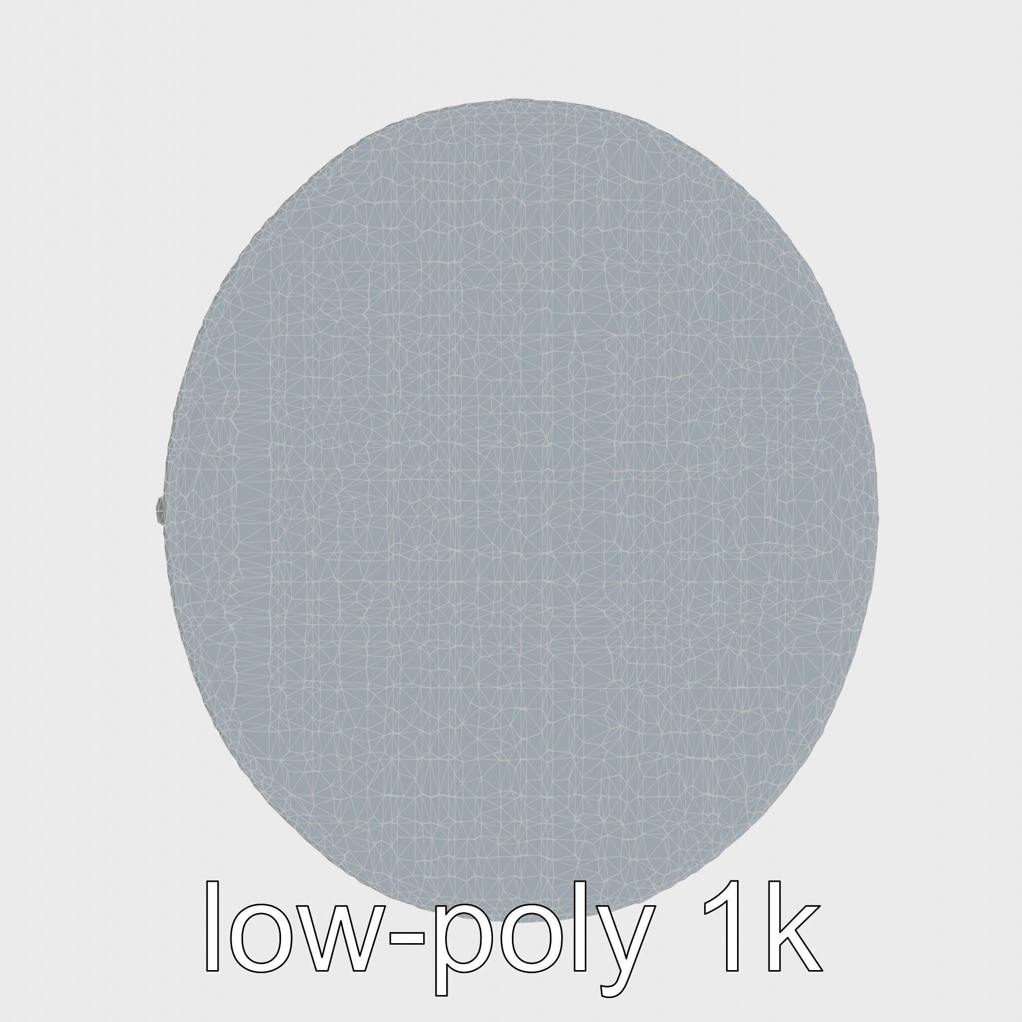 Round Multicolored Pattern Rug 3D Model Low-poly 3D model_27