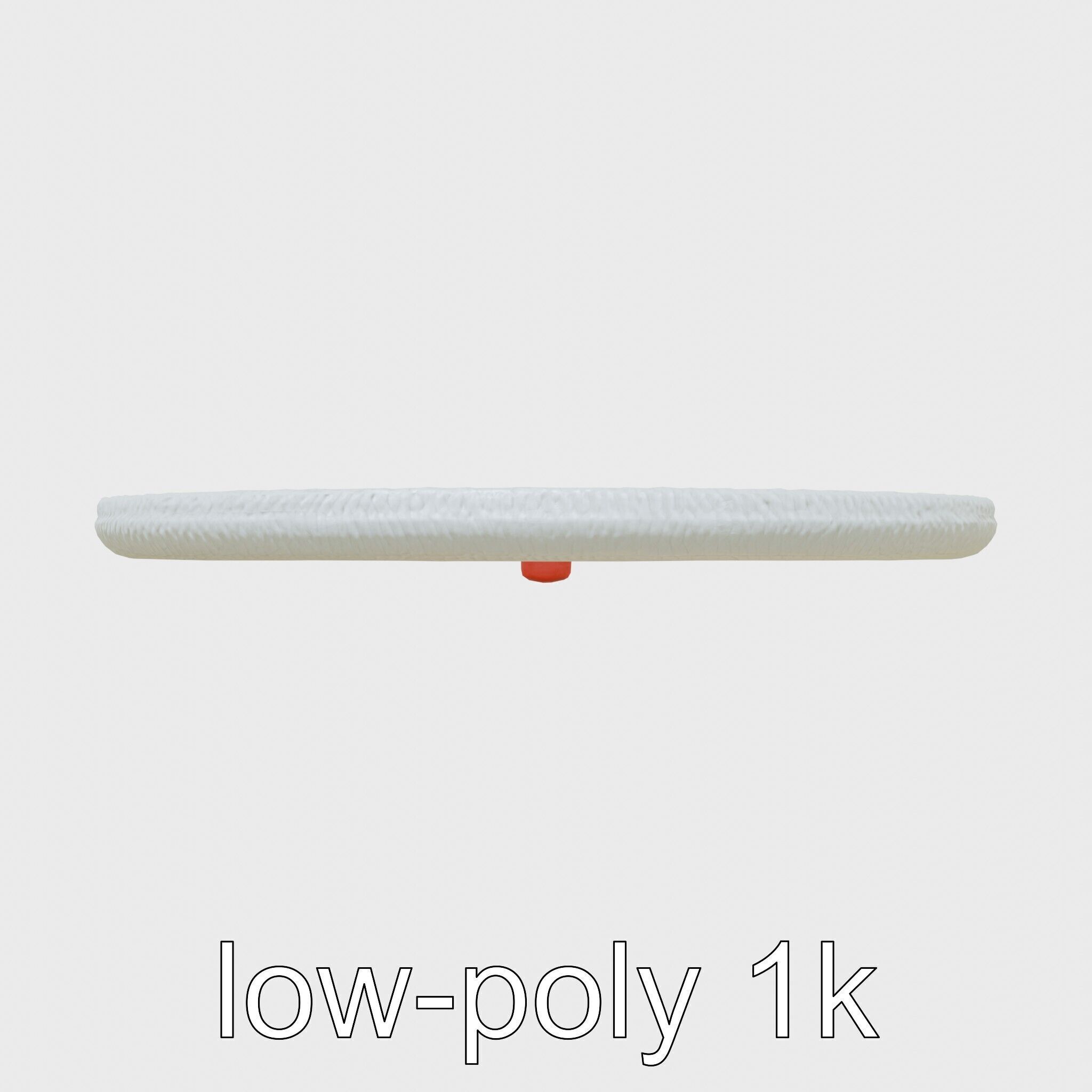 Round Multicolored Pattern Rug 3D Model Low-poly 3D model_21