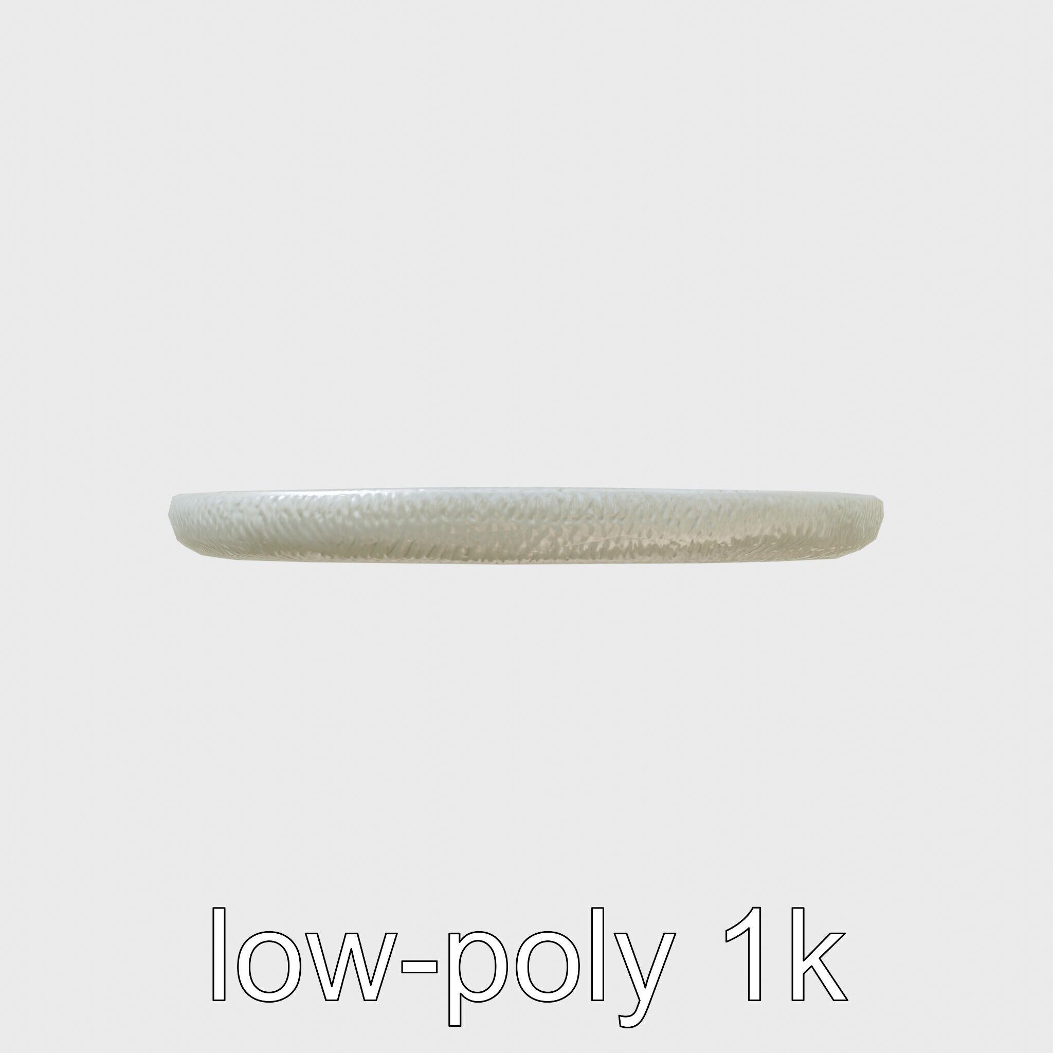 Round Multicolored Pattern Rug 3D Model Low-poly 3D model_11