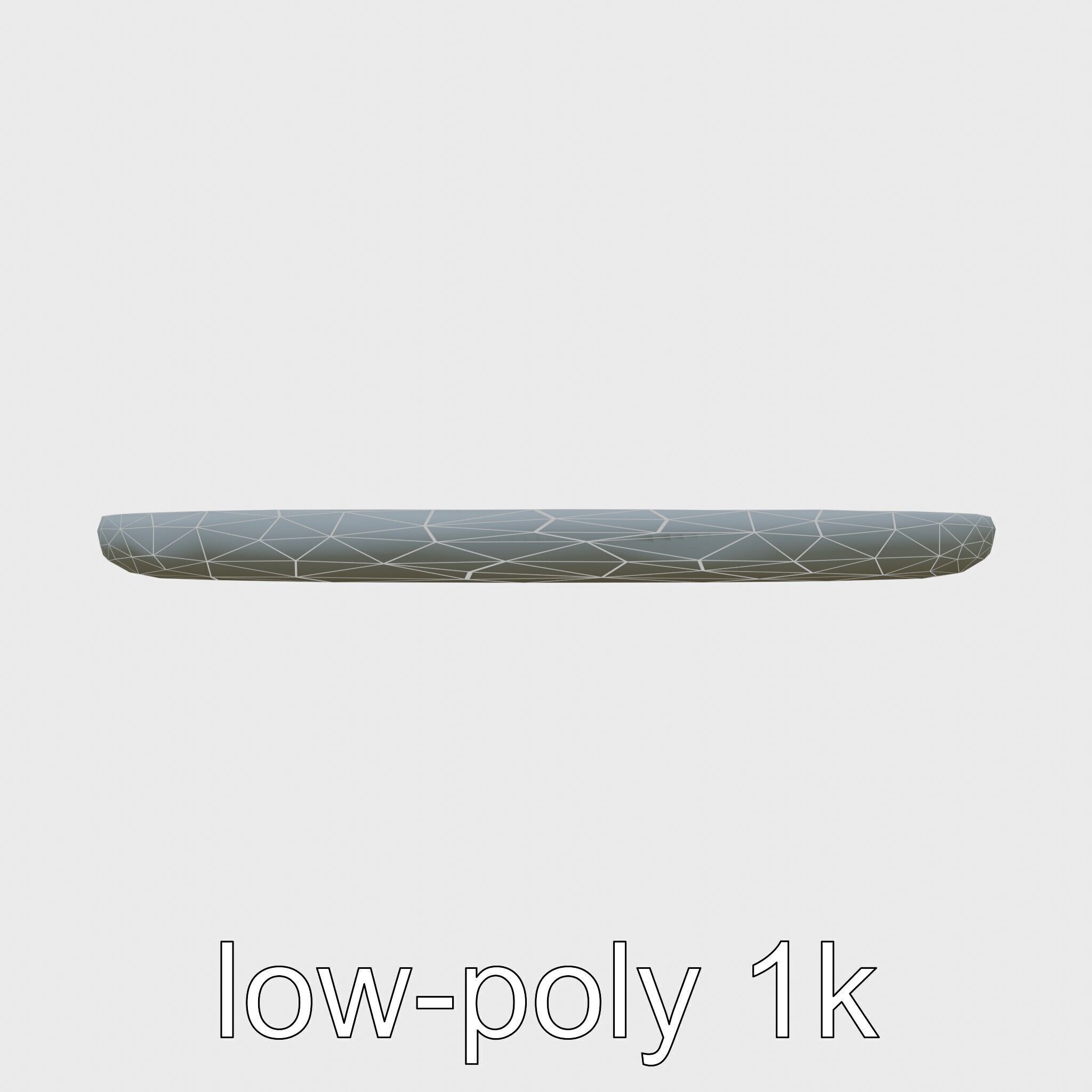 Round Multicolored Pattern Rug 3D Model Low-poly 3D model_18