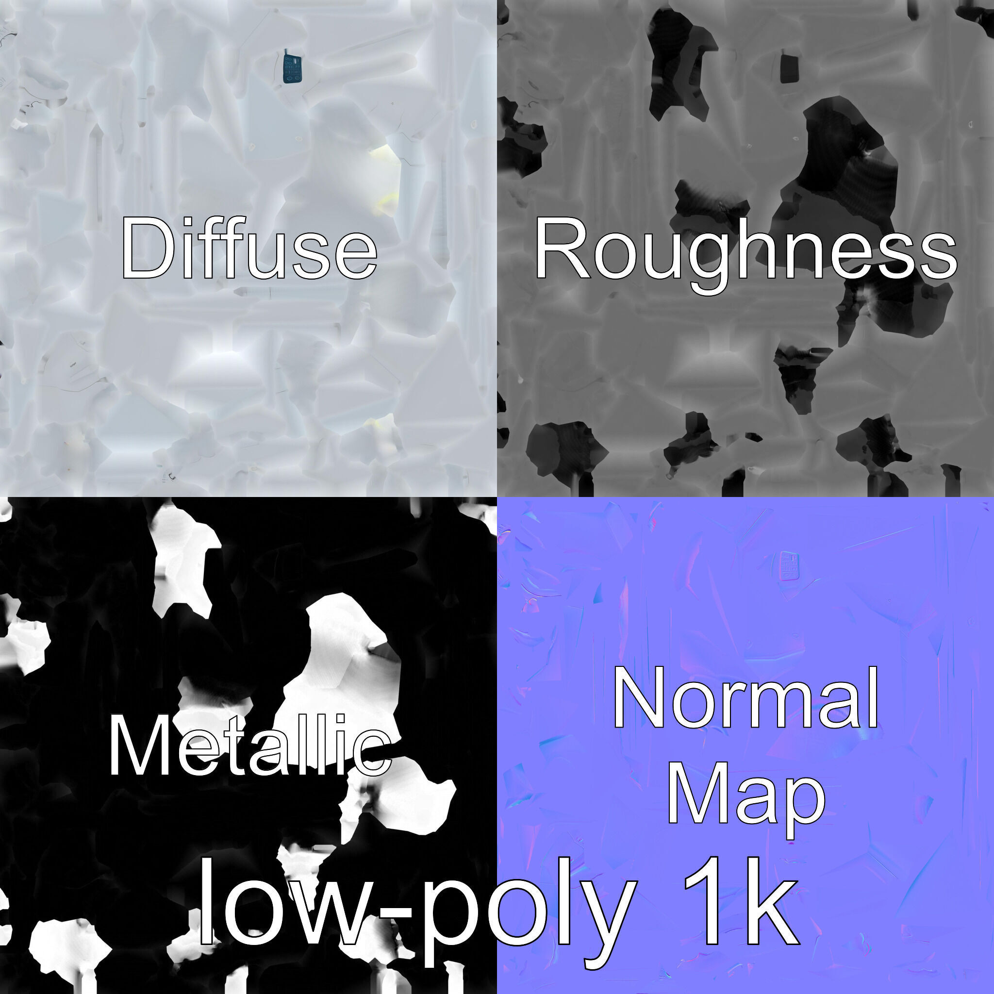 Stylized Washing Machine with Rounded Curves Low-poly 3D model_1