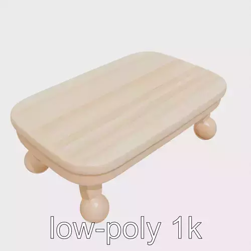 Clay Coffee Table Rounded Legs Model for Living Room