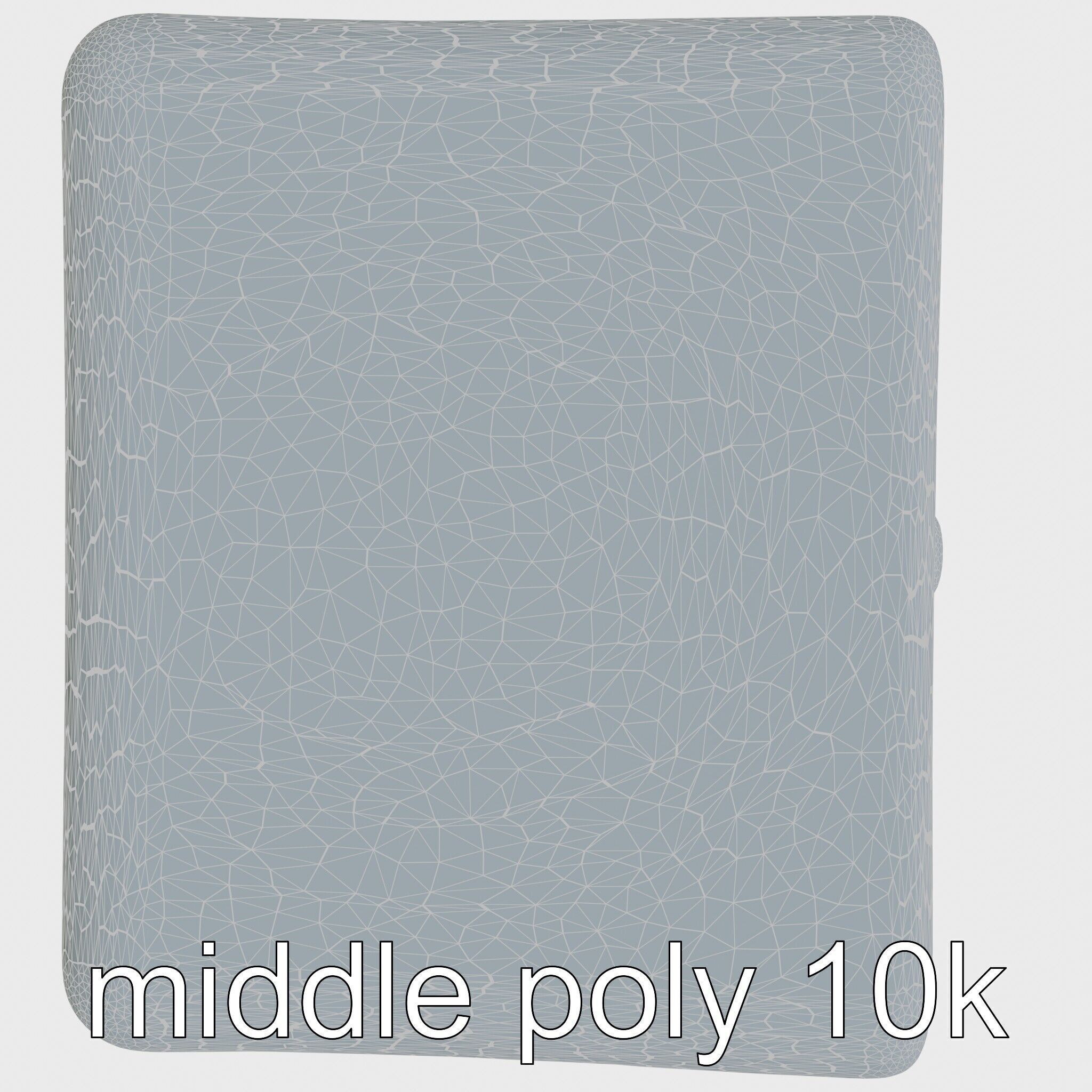 Playful Miniature Curved-Edge Nightstand 3D Model Low-poly 3D model_17