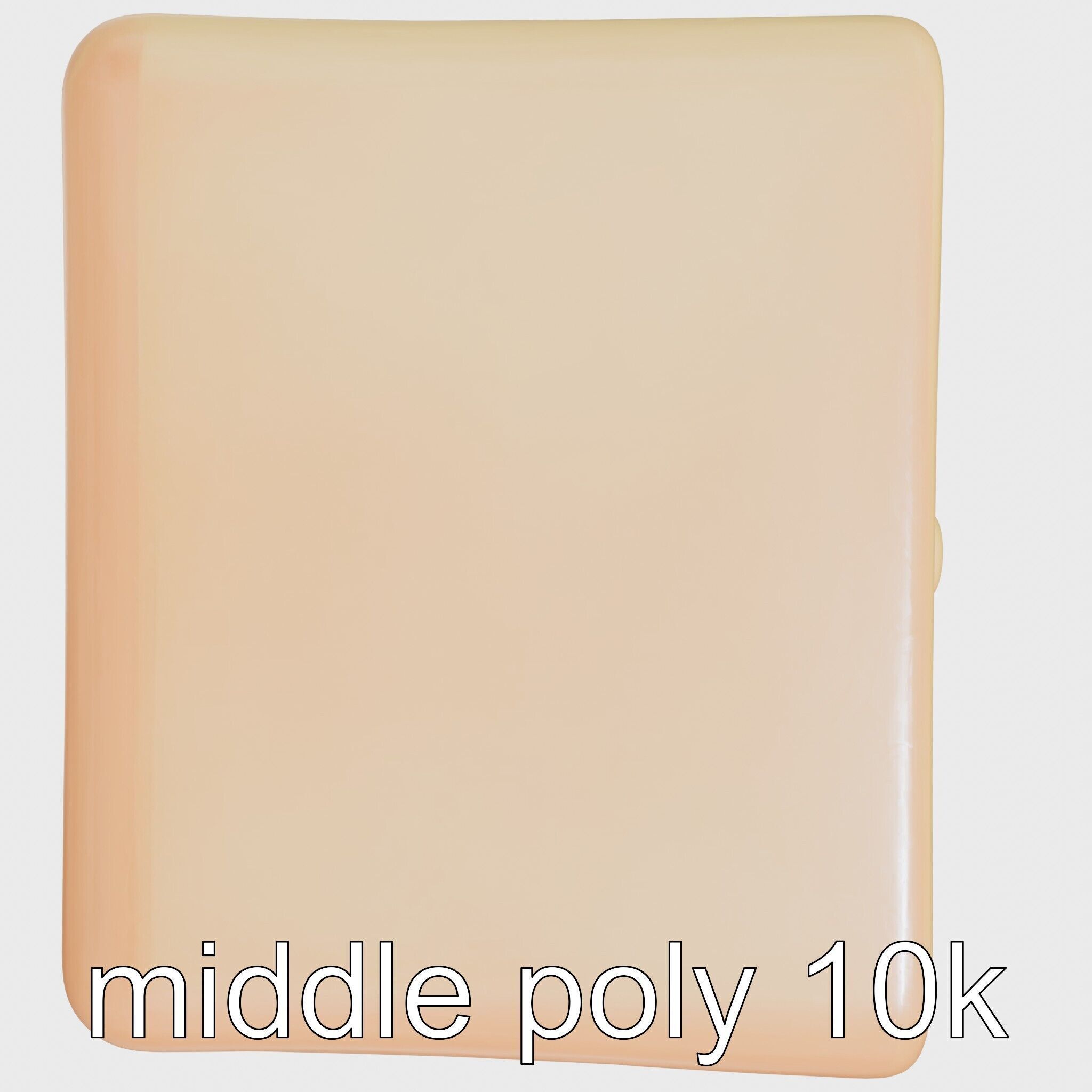 Playful Miniature Curved-Edge Nightstand 3D Model Low-poly 3D model_23