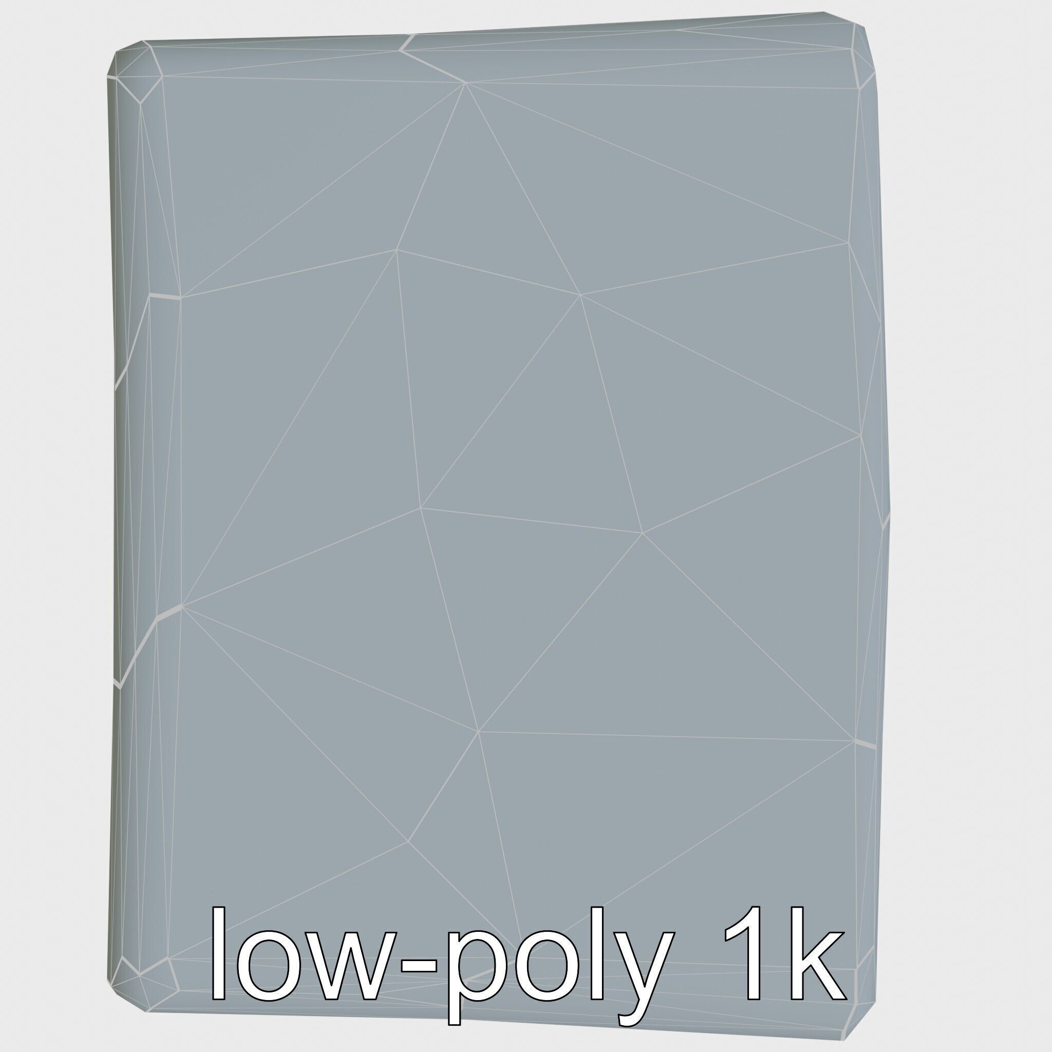 Playful Miniature Curved-Edge Nightstand 3D Model Low-poly 3D model_30