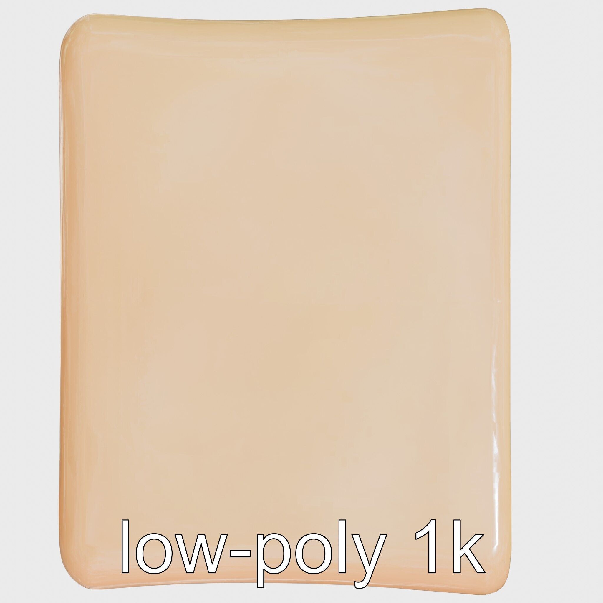 Playful Miniature Curved-Edge Nightstand 3D Model Low-poly 3D model_26