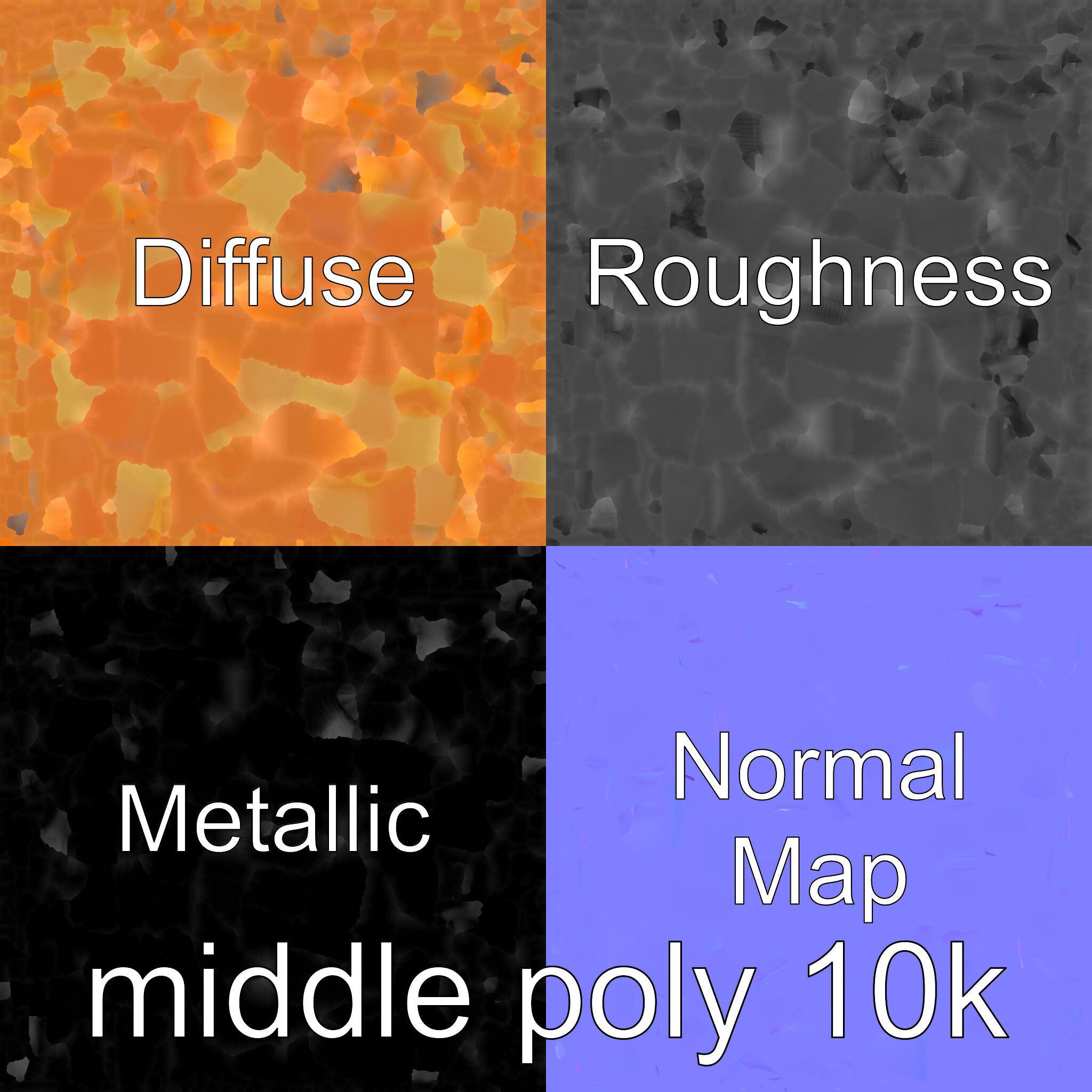 Playful Miniature Curved-Edge Nightstand 3D Model Low-poly 3D model_21