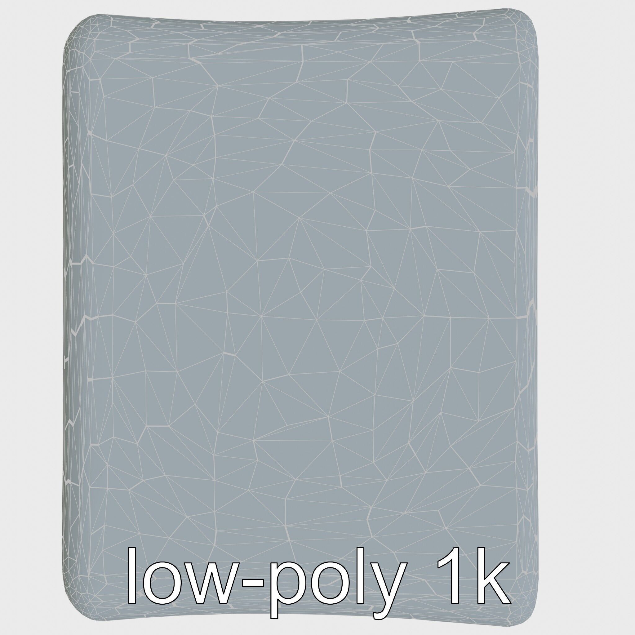 Playful Miniature Curved-Edge Nightstand 3D Model Low-poly 3D model_28