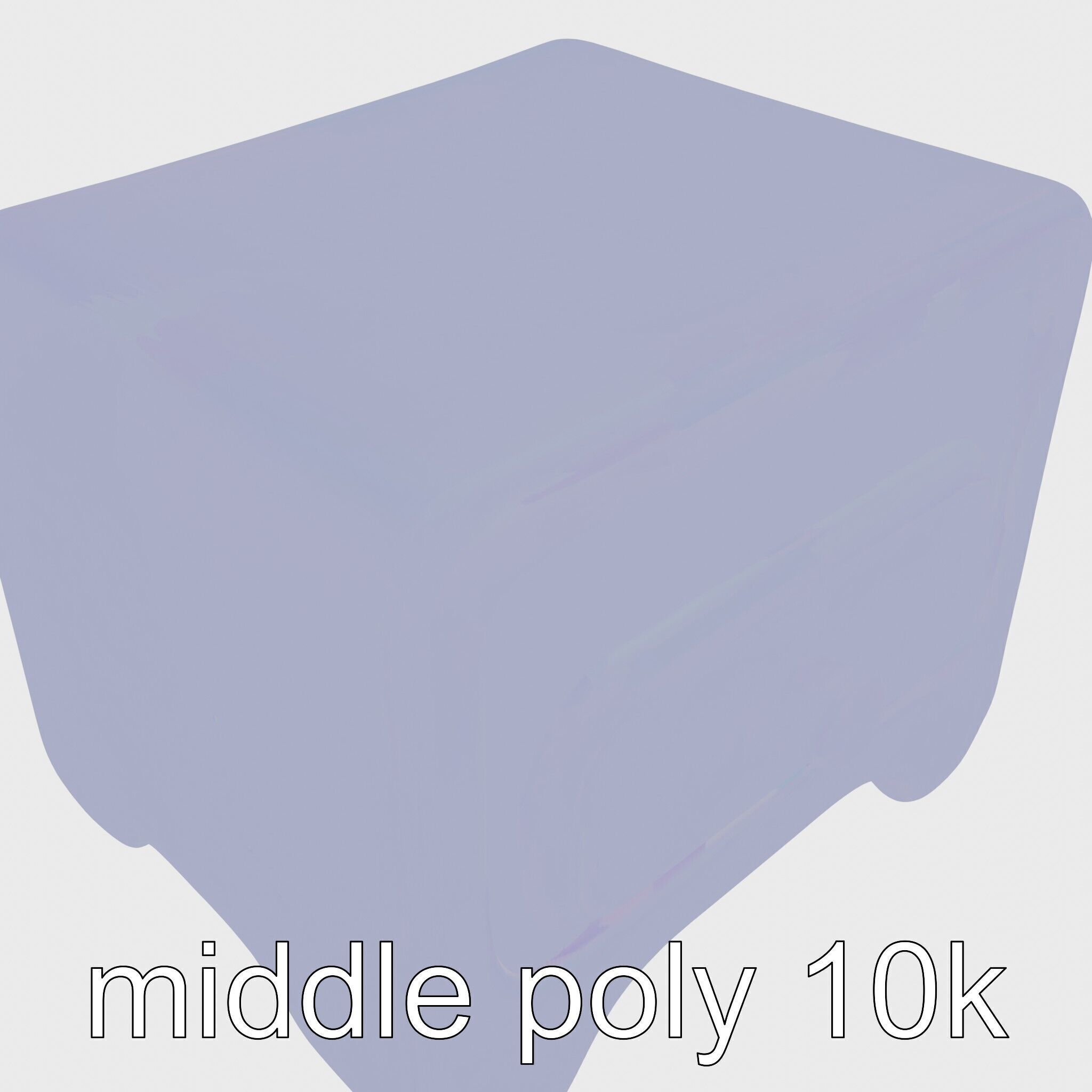 Playful Miniature Curved-Edge Nightstand 3D Model Low-poly 3D model_12