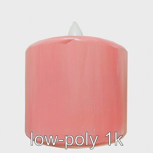 Cozy Ambient Candle with Flickering Flame Texture