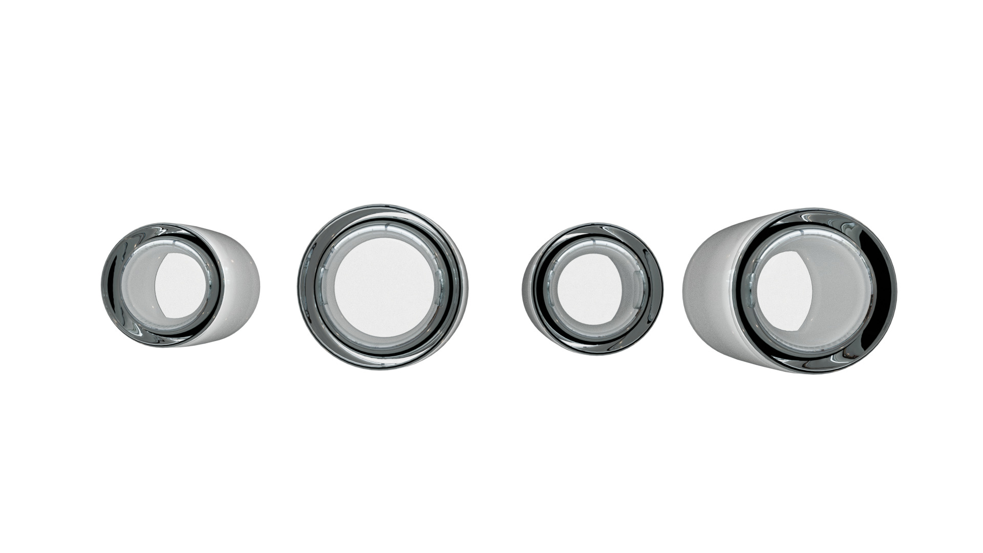 4 Glass Cups Collection - High Poly PBR 3D model_8