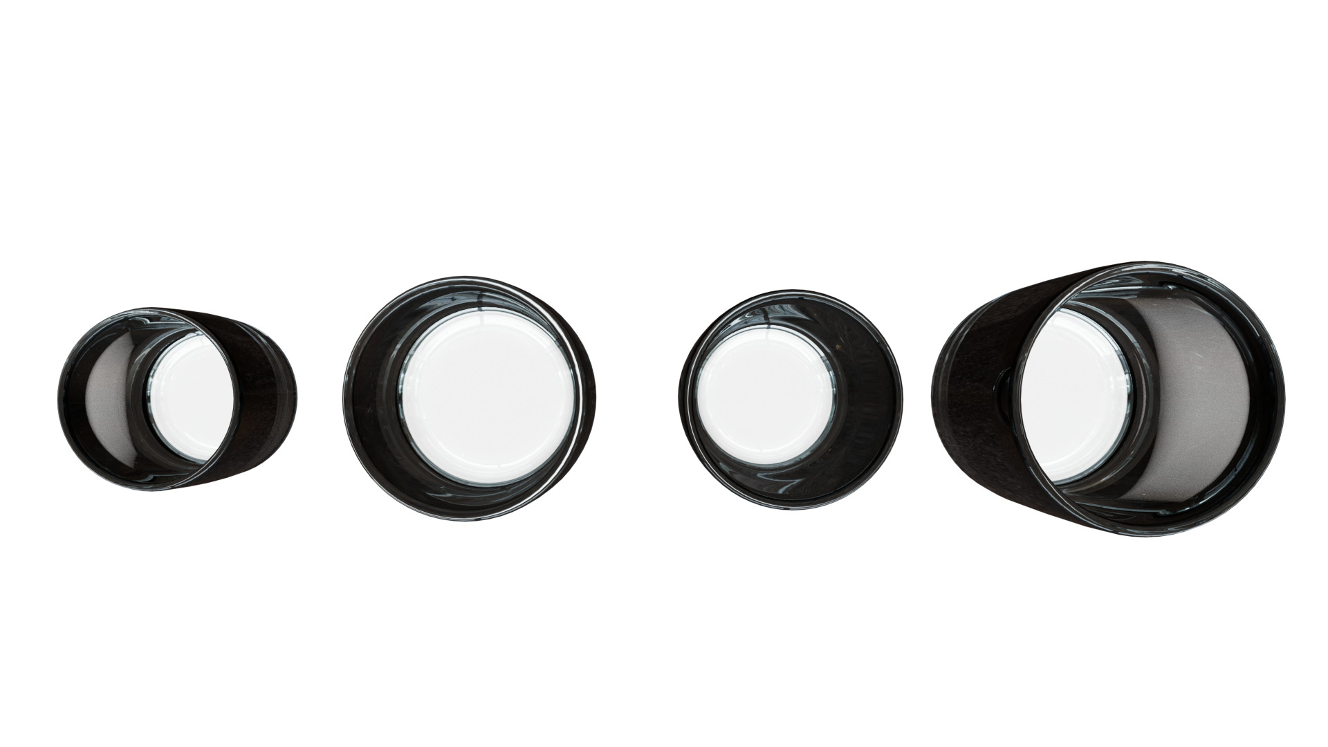 4 Glass Cups Collection - High Poly PBR 3D model_7