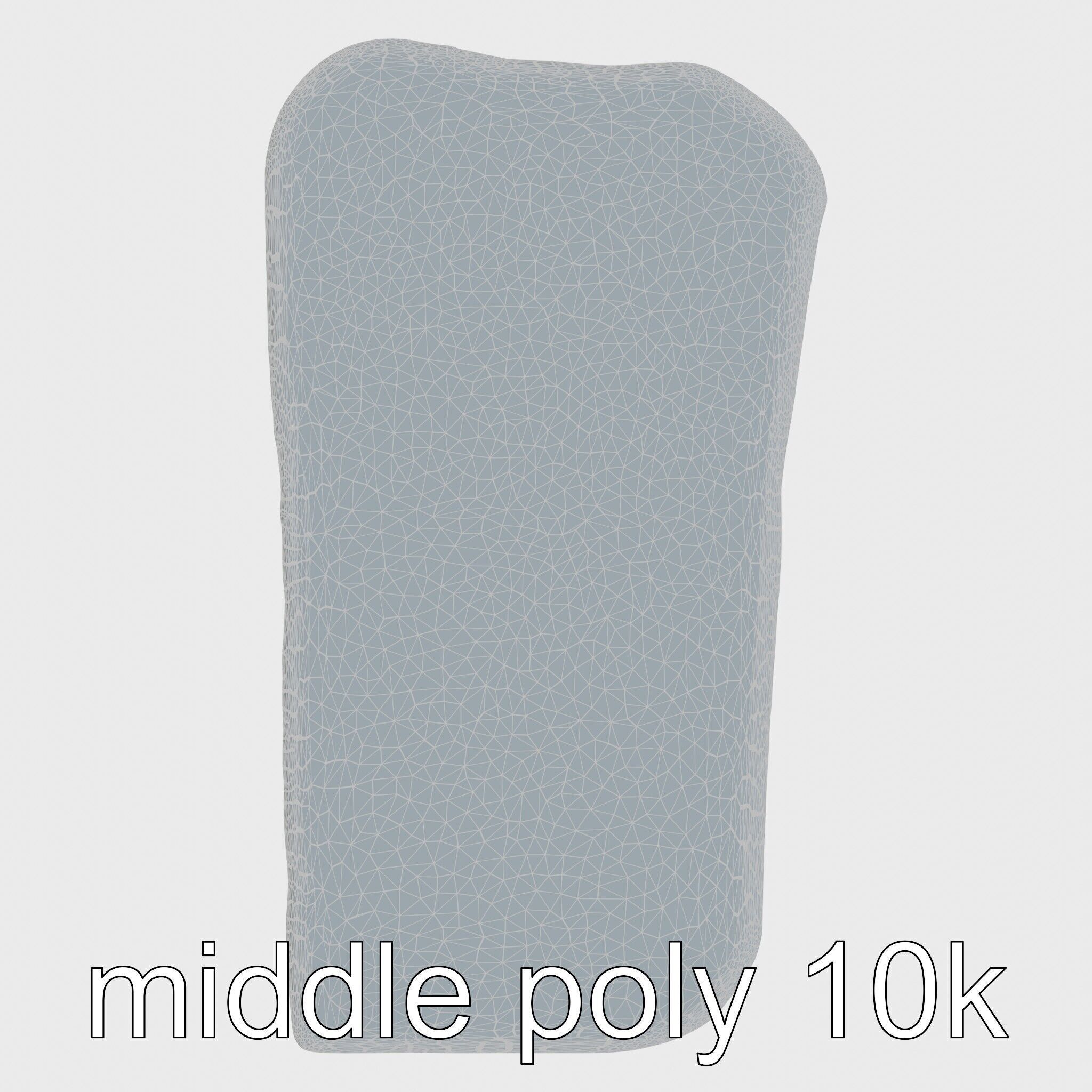 Clay Work Table with Rounded Edges for Cartoon Activities Low-poly 3D model_30