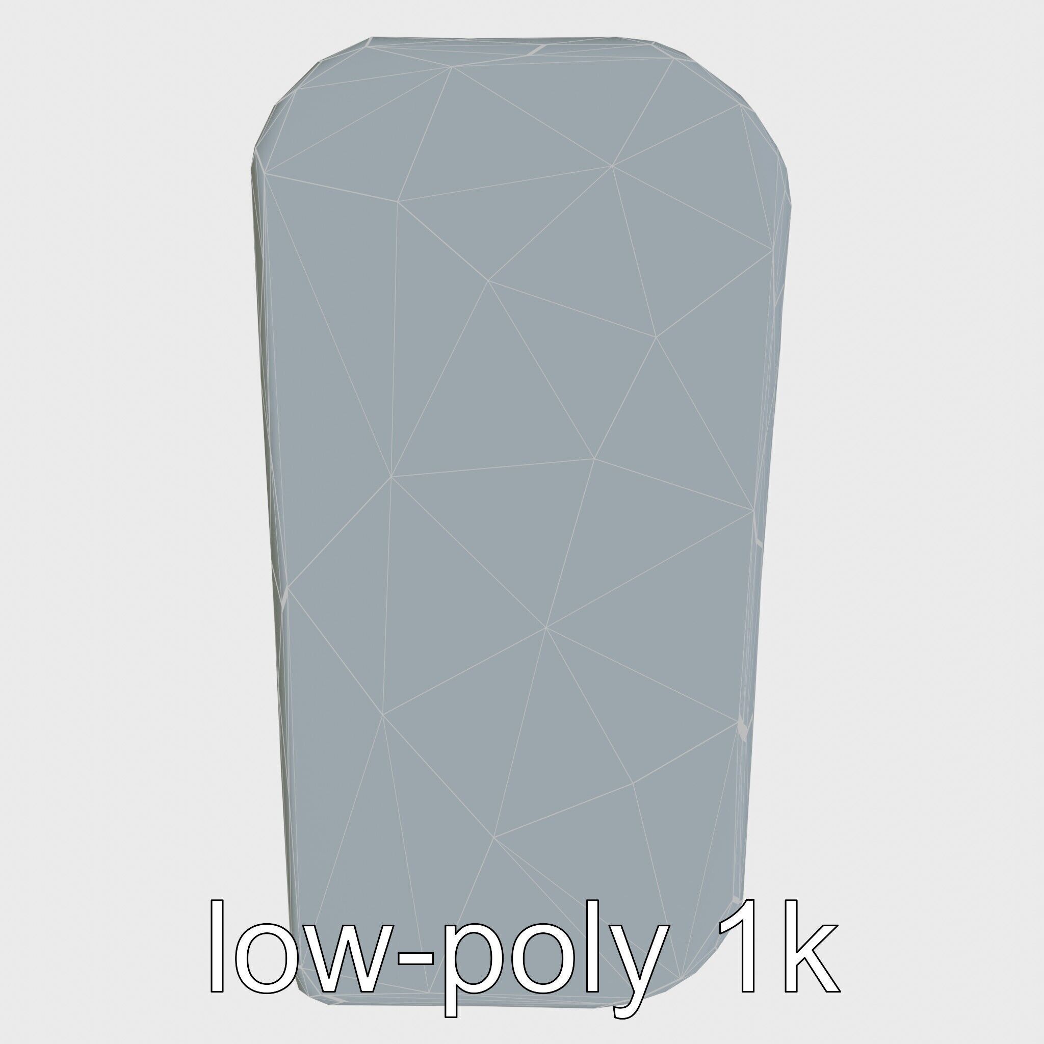 Clay Work Table with Rounded Edges for Cartoon Activities Low-poly 3D model_25