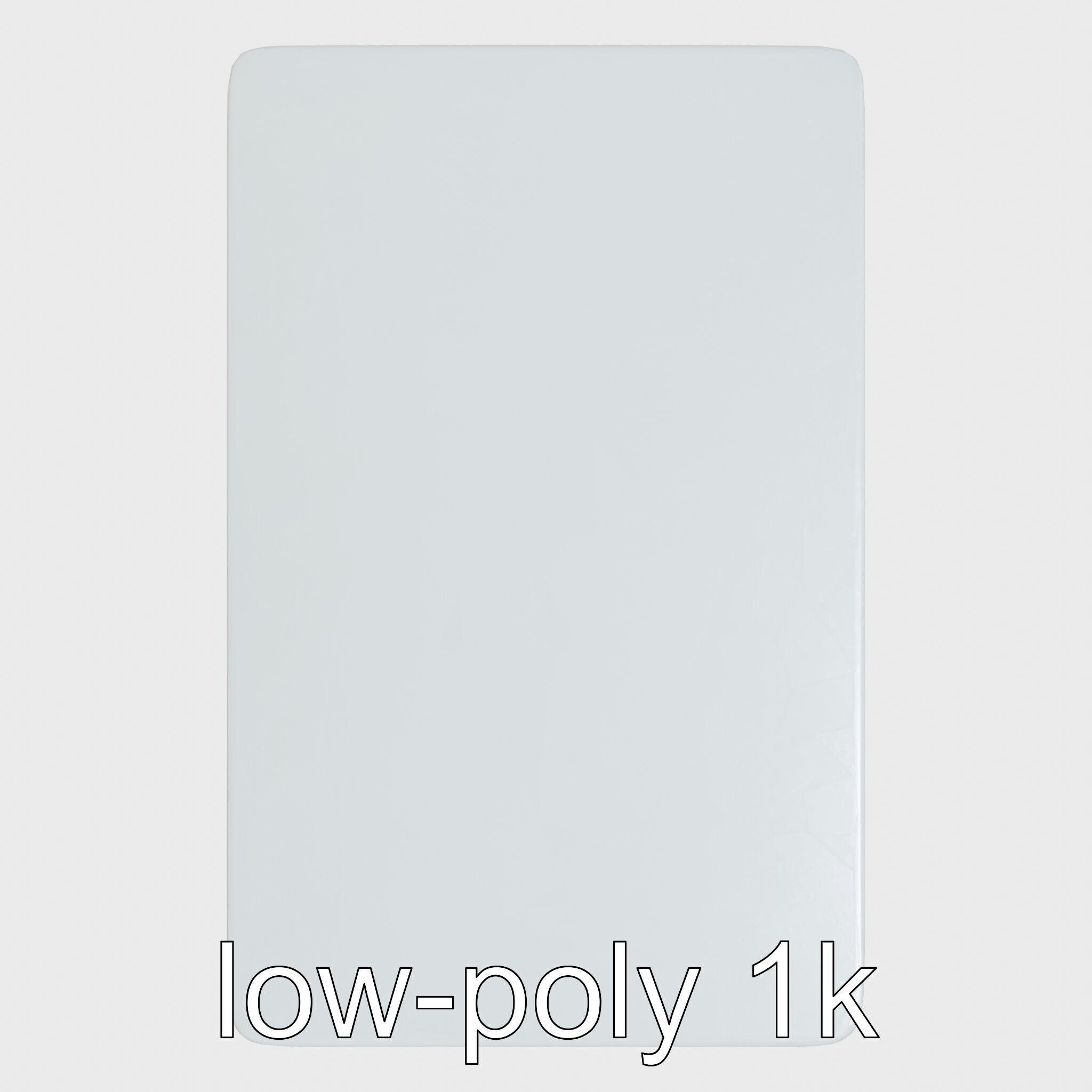 Clay Table with Smooth Edges for Interactive Gameplay Low-poly 3D model_24